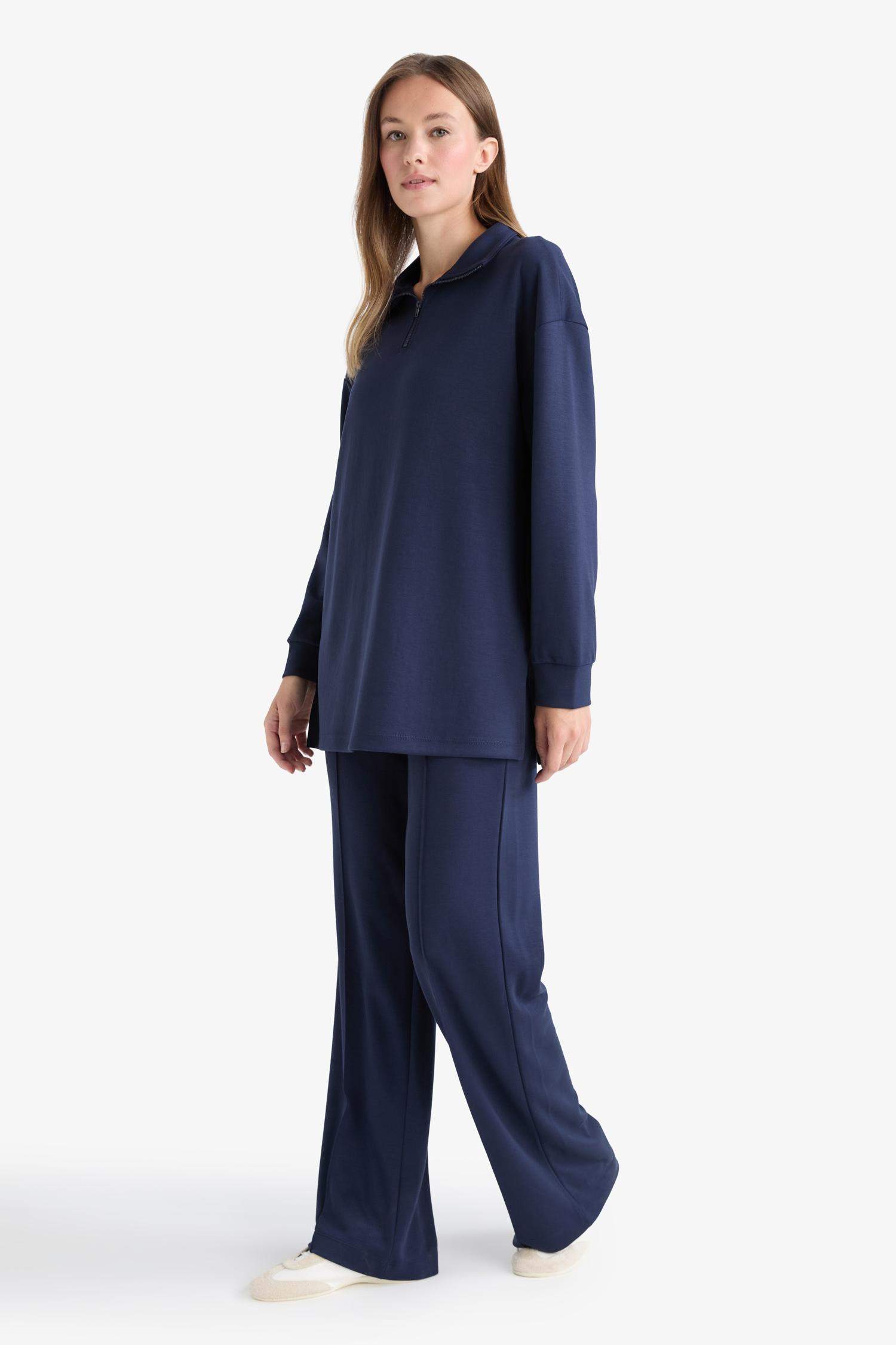 بنطلون سويت بانتس قصة عادية بخصر مطاطي