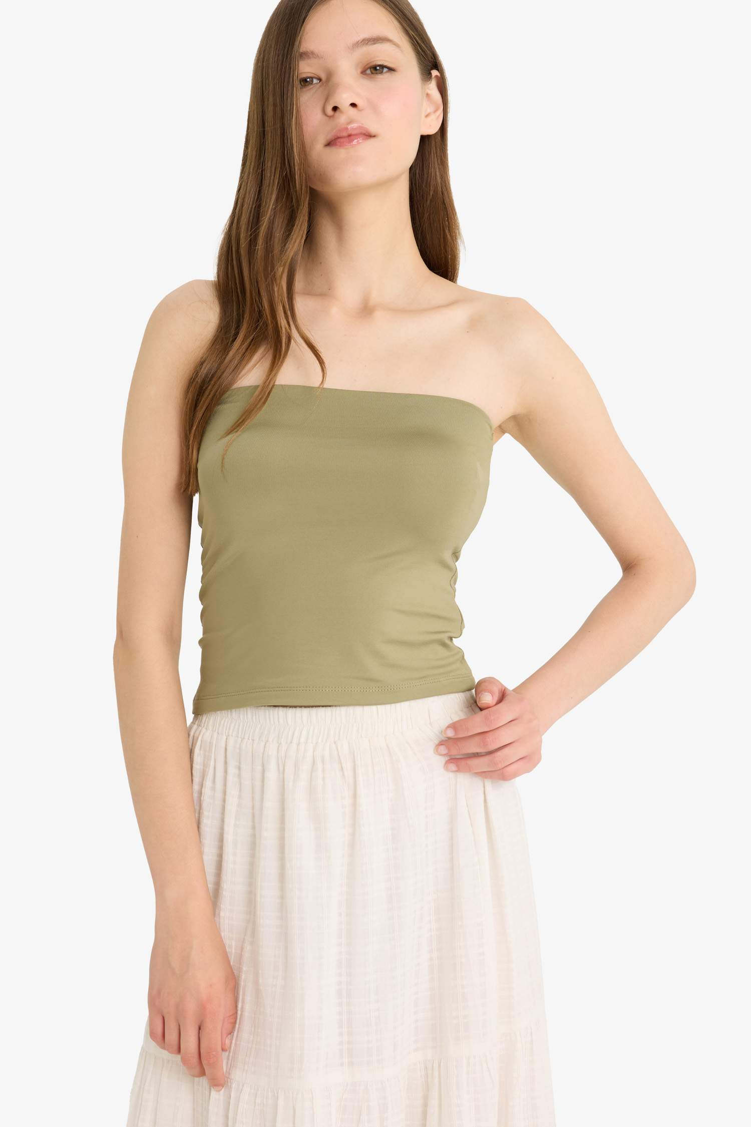 Әйелдерге Coool ұзын бұлшықет пішімі аспа баусыз Ішкөйлек