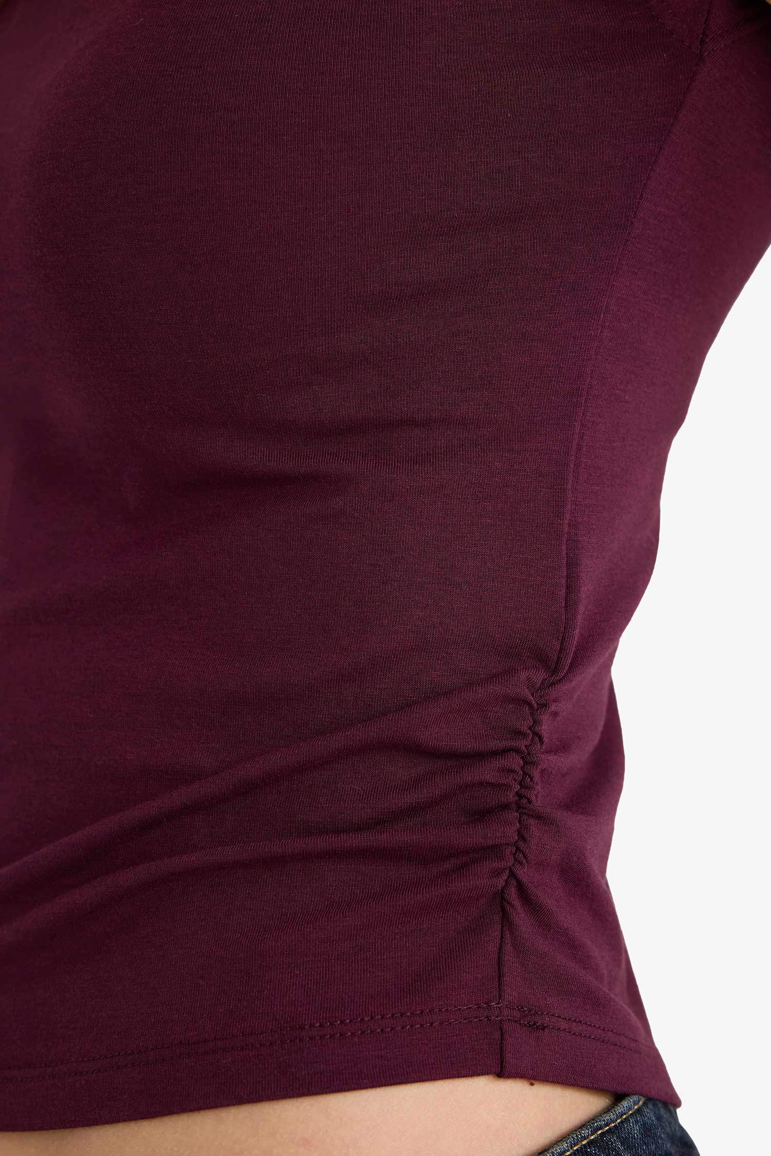 Fitted қысқа жеңді модал футболка