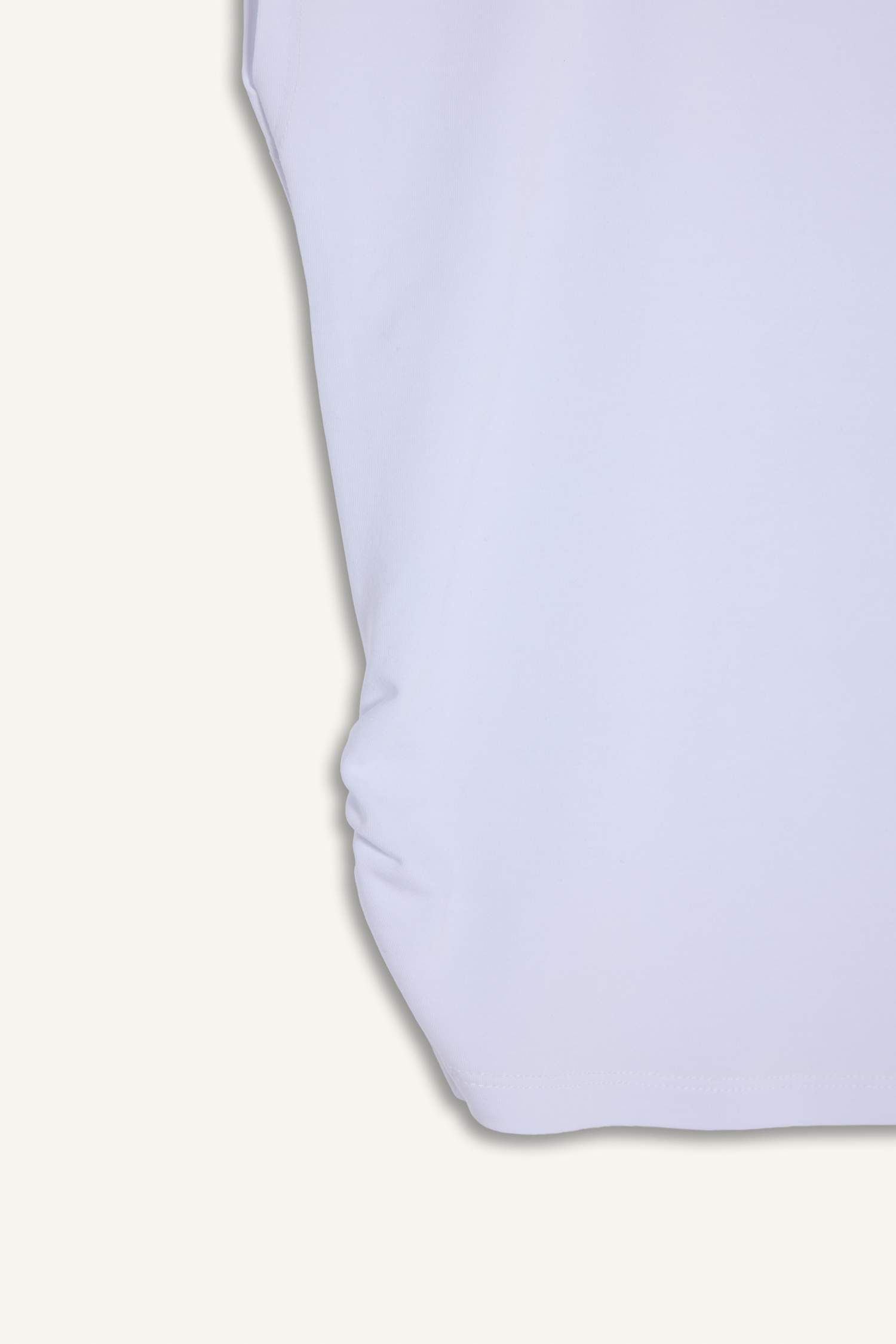 T shirt en modal à col rond et manches courtes Coupe ajustée