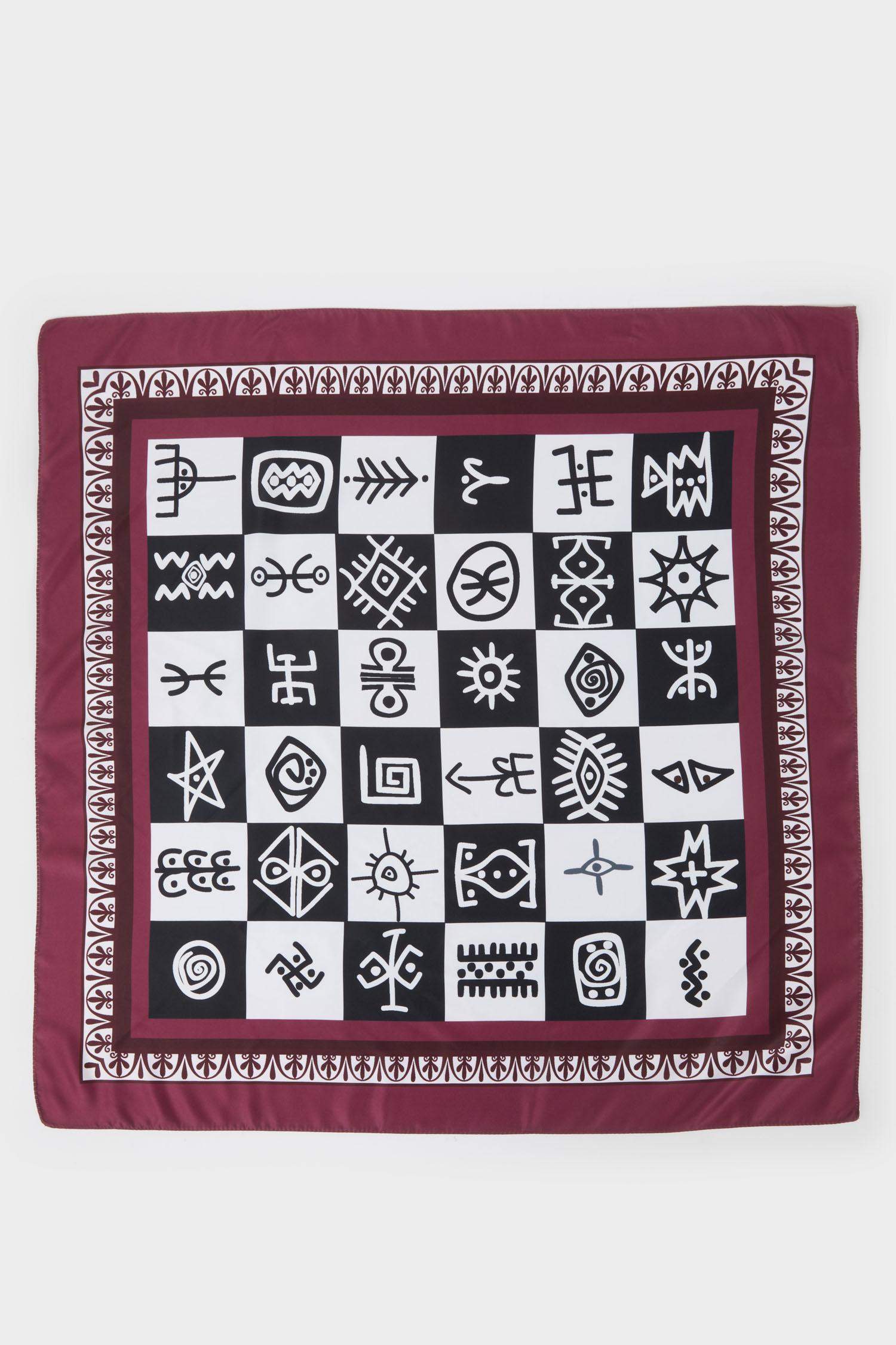 Kadın Göbeklitepe Temalı Fular