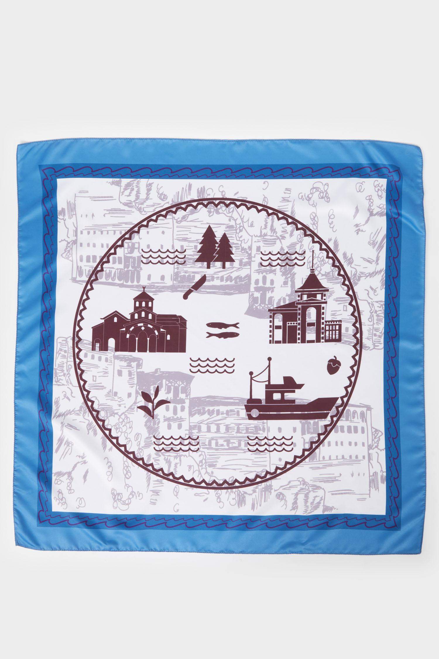 Kadın Trabzon Temalı Fular