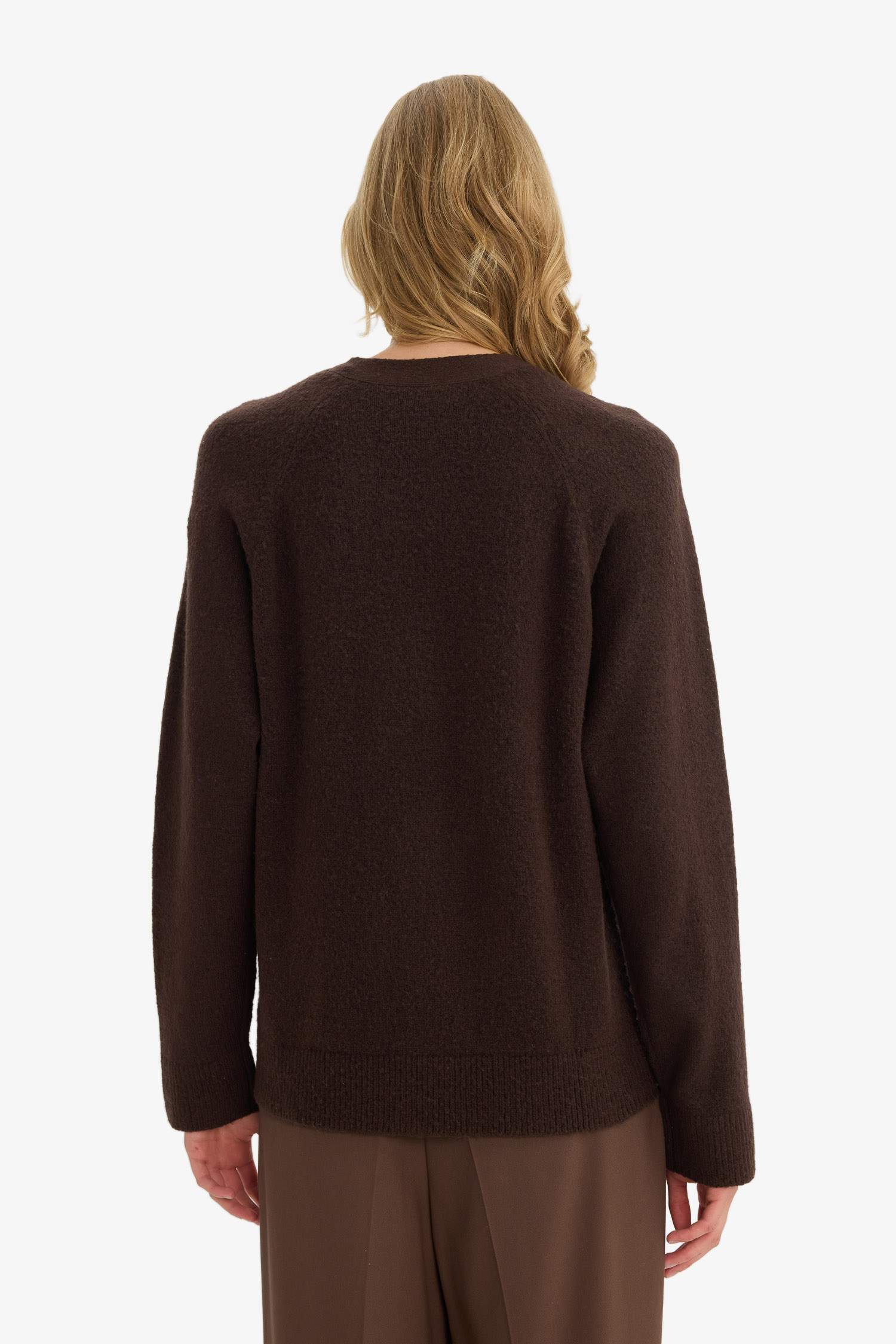 Oversize Fit V-Neck Knitwear Cardigan