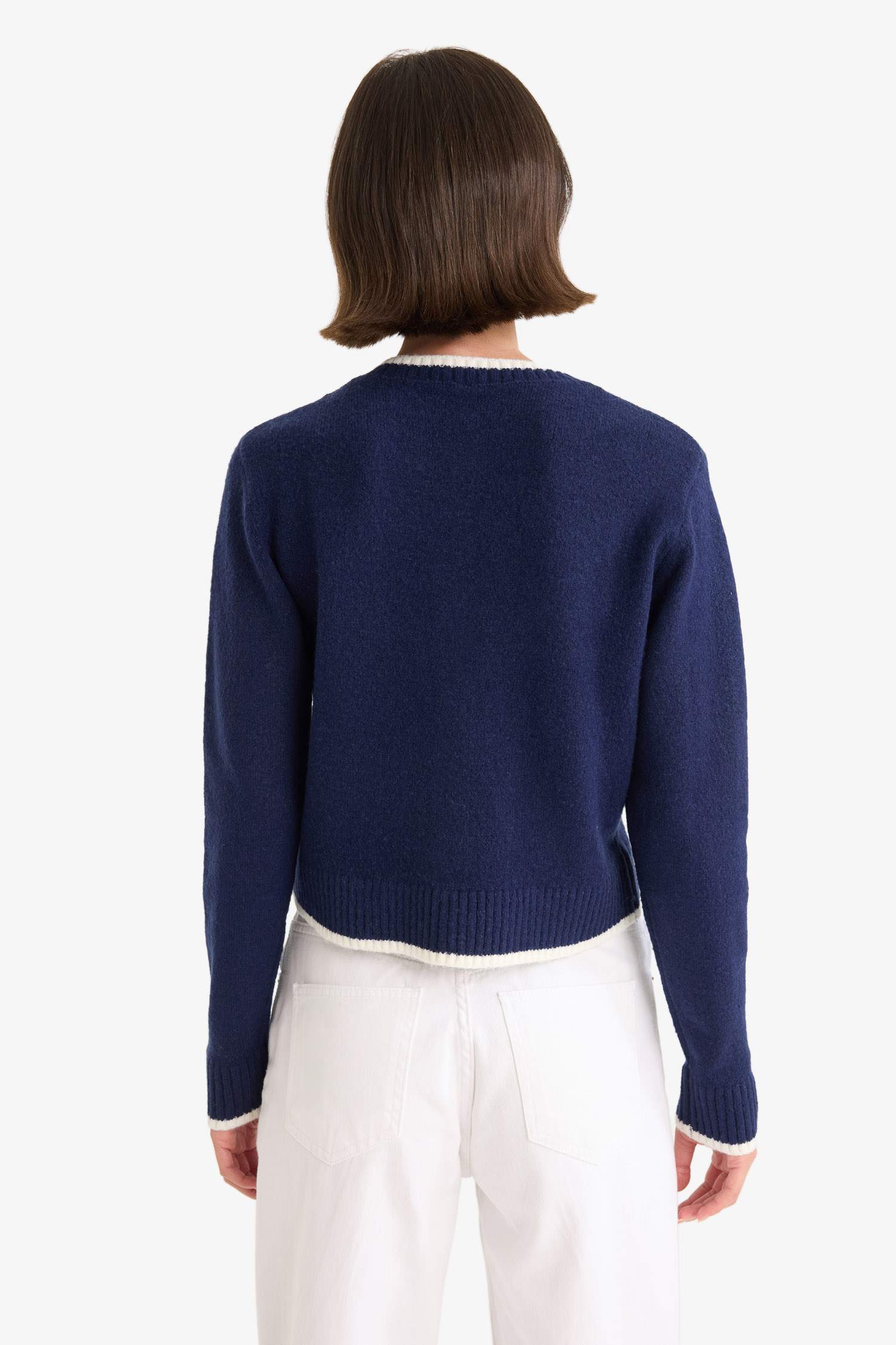 Regular Fit Crew Neck Knitwear Cardigan