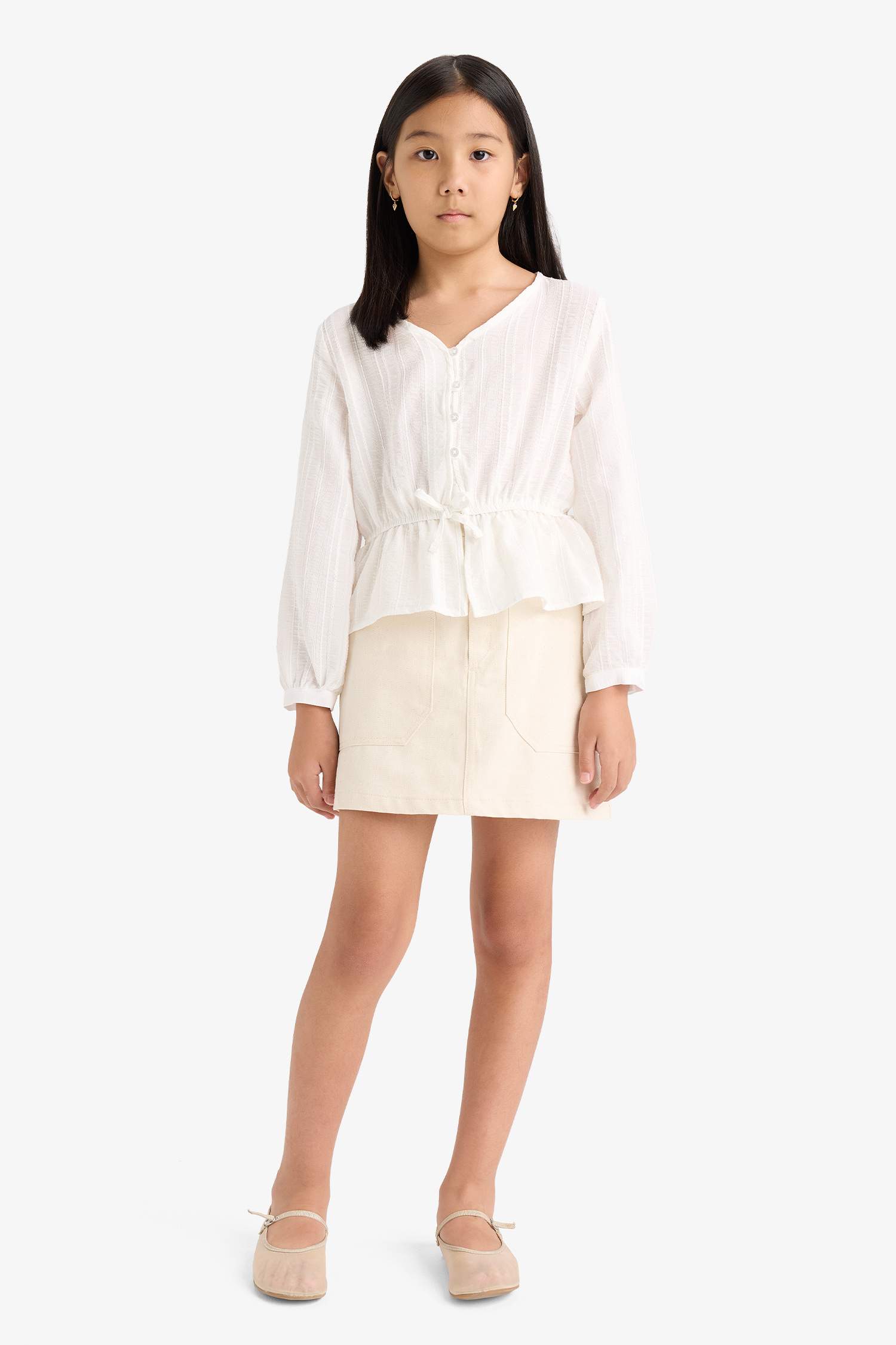 بلوزة بناتي كم طويل