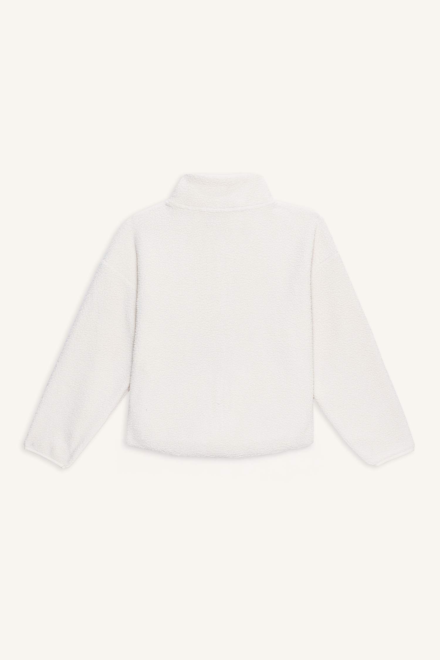 Oversize Fit Half Turtleneck Cardigan