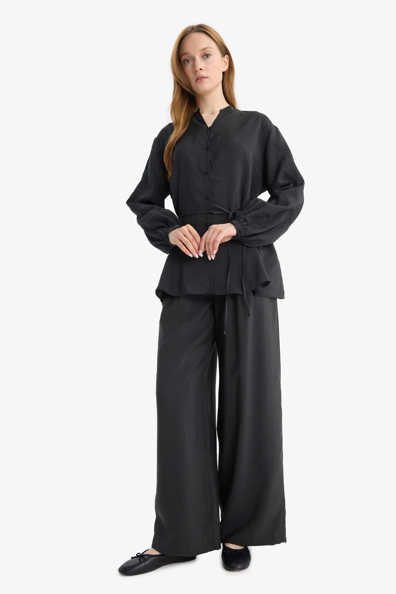 Wide Leg Modal Trousers