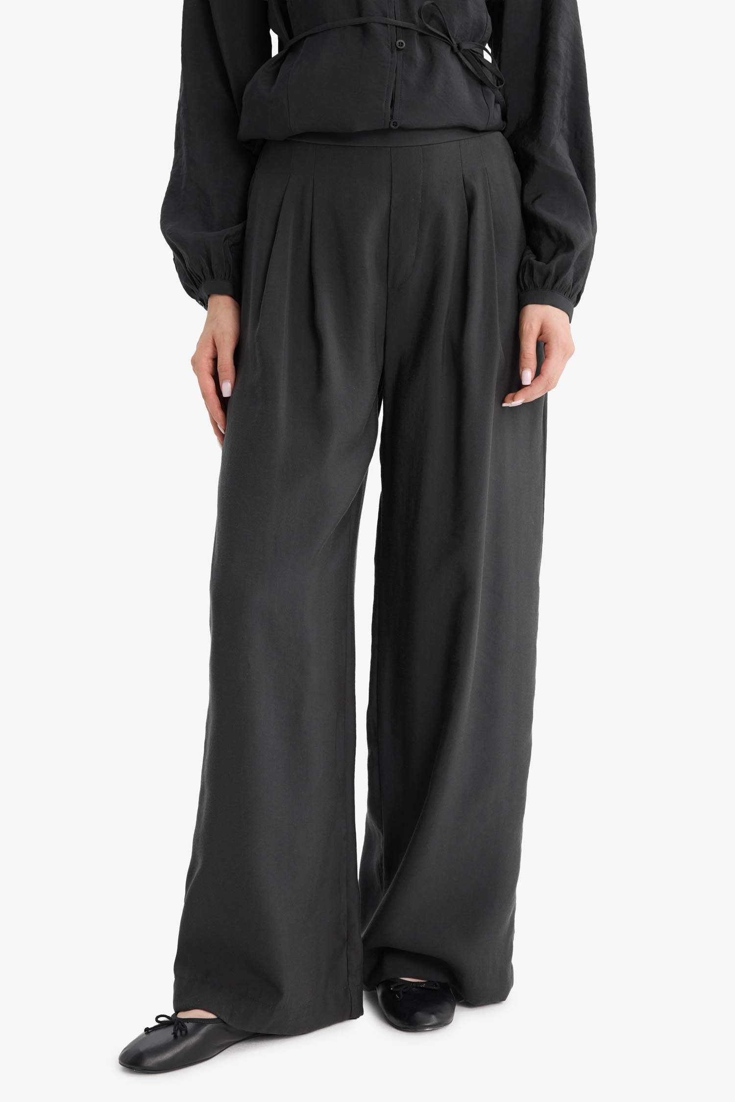 Wide Leg Modal Trousers