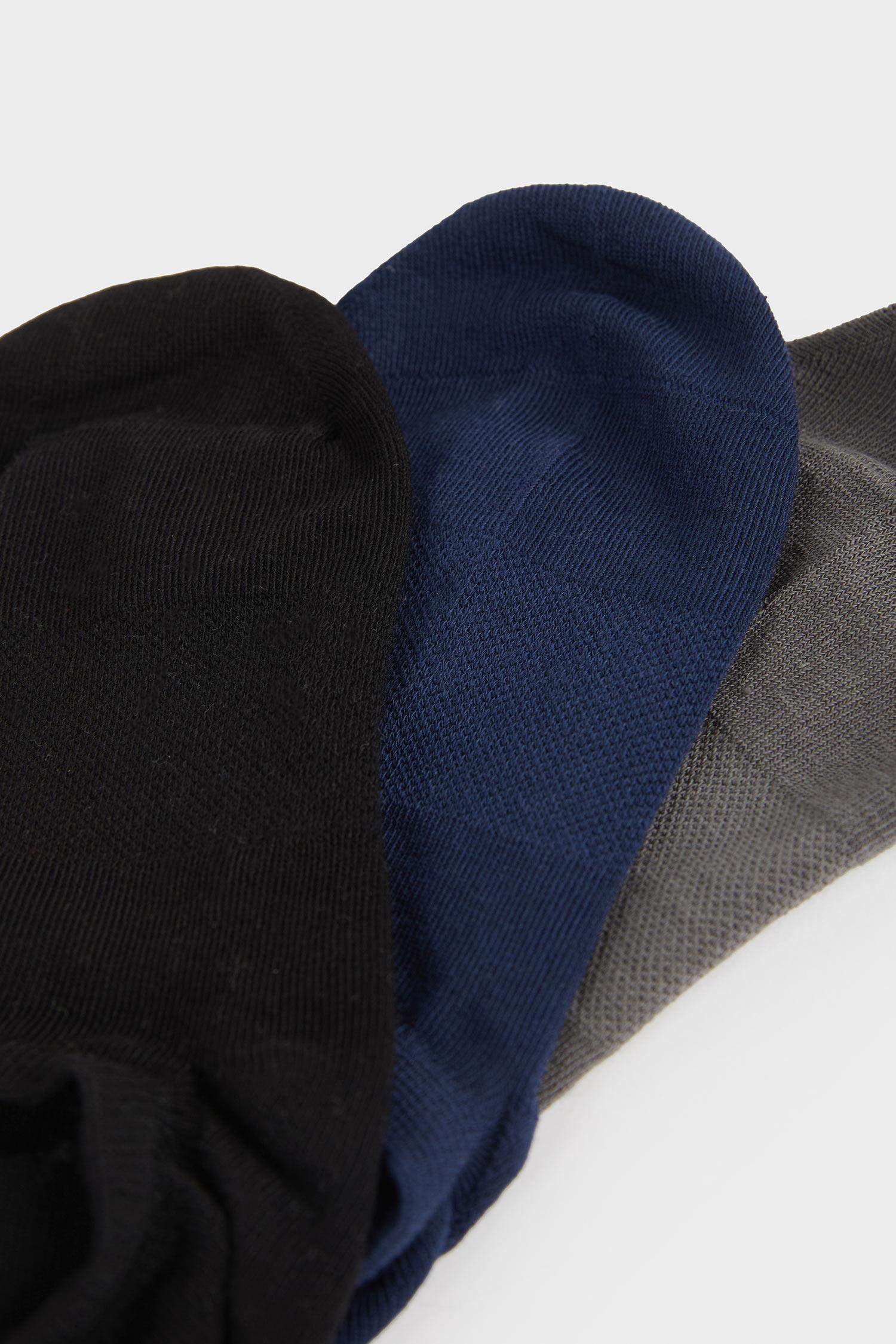 جوارب قطن قصيرة للرجال - 3 قطع