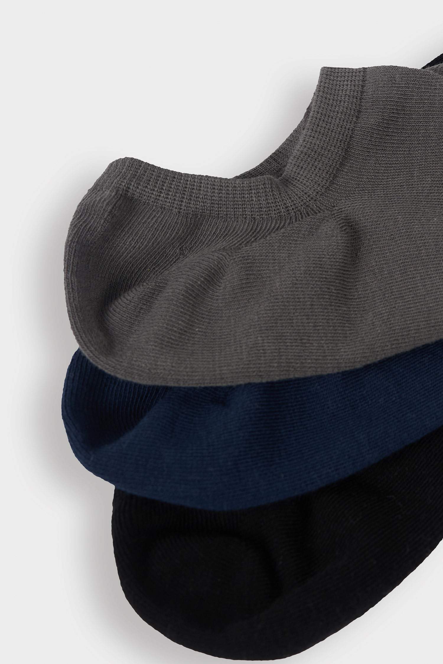 جوارب قطن قصيرة للرجال - 3 قطع