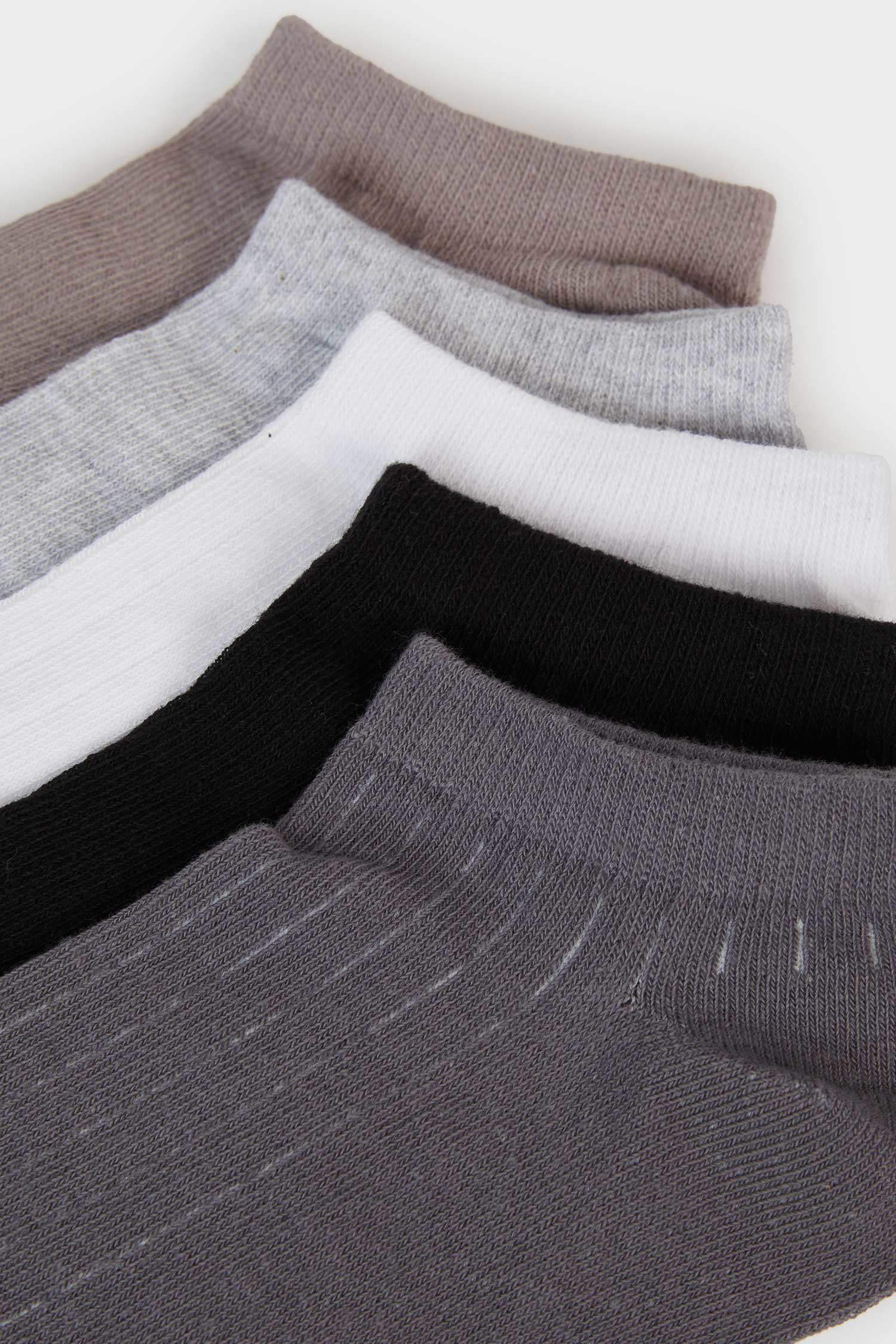 Erkek 5'li Pamuklu Patik Çorap