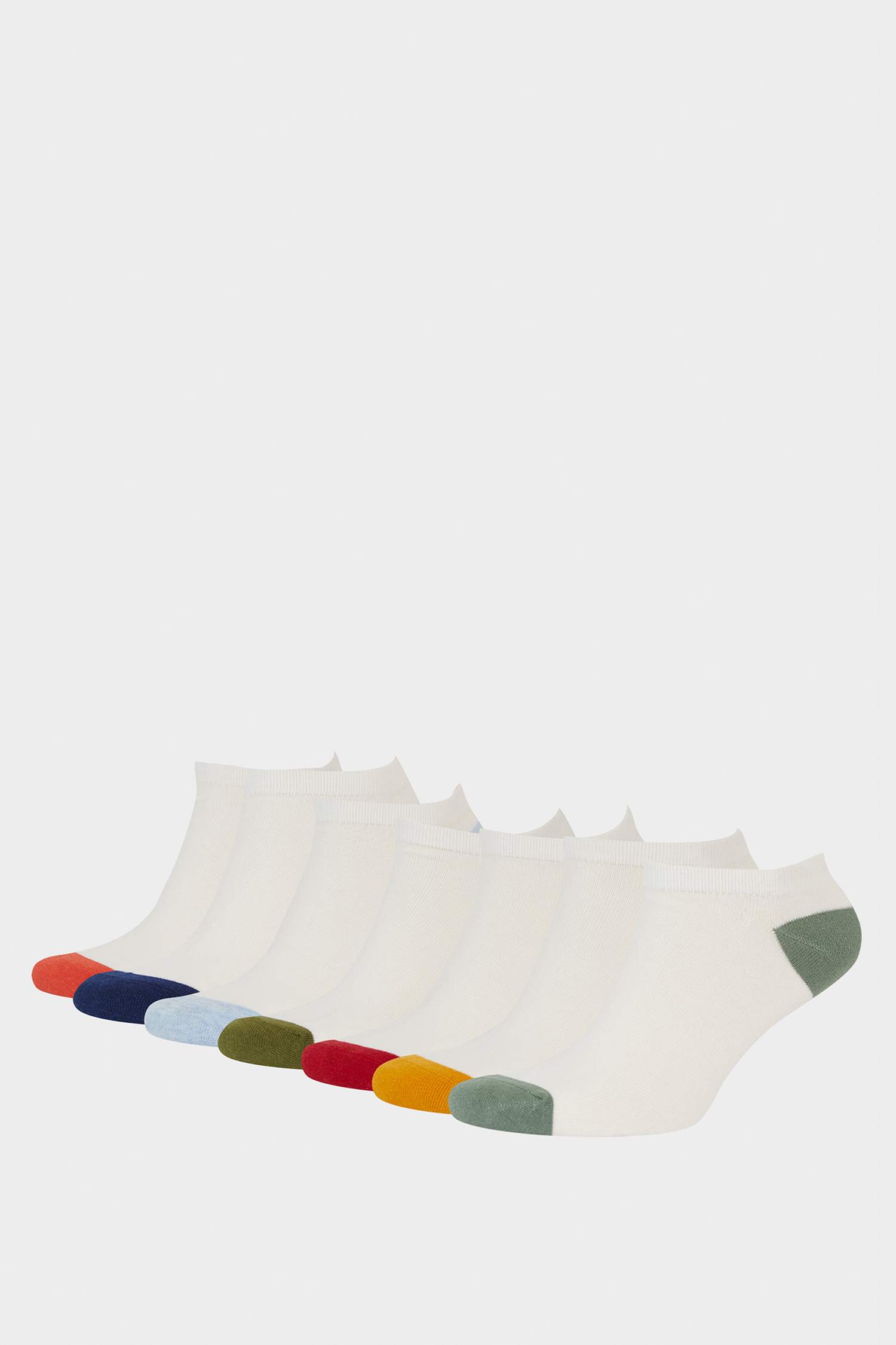 Erkek 7'li Pamuklu Patik Çorap
