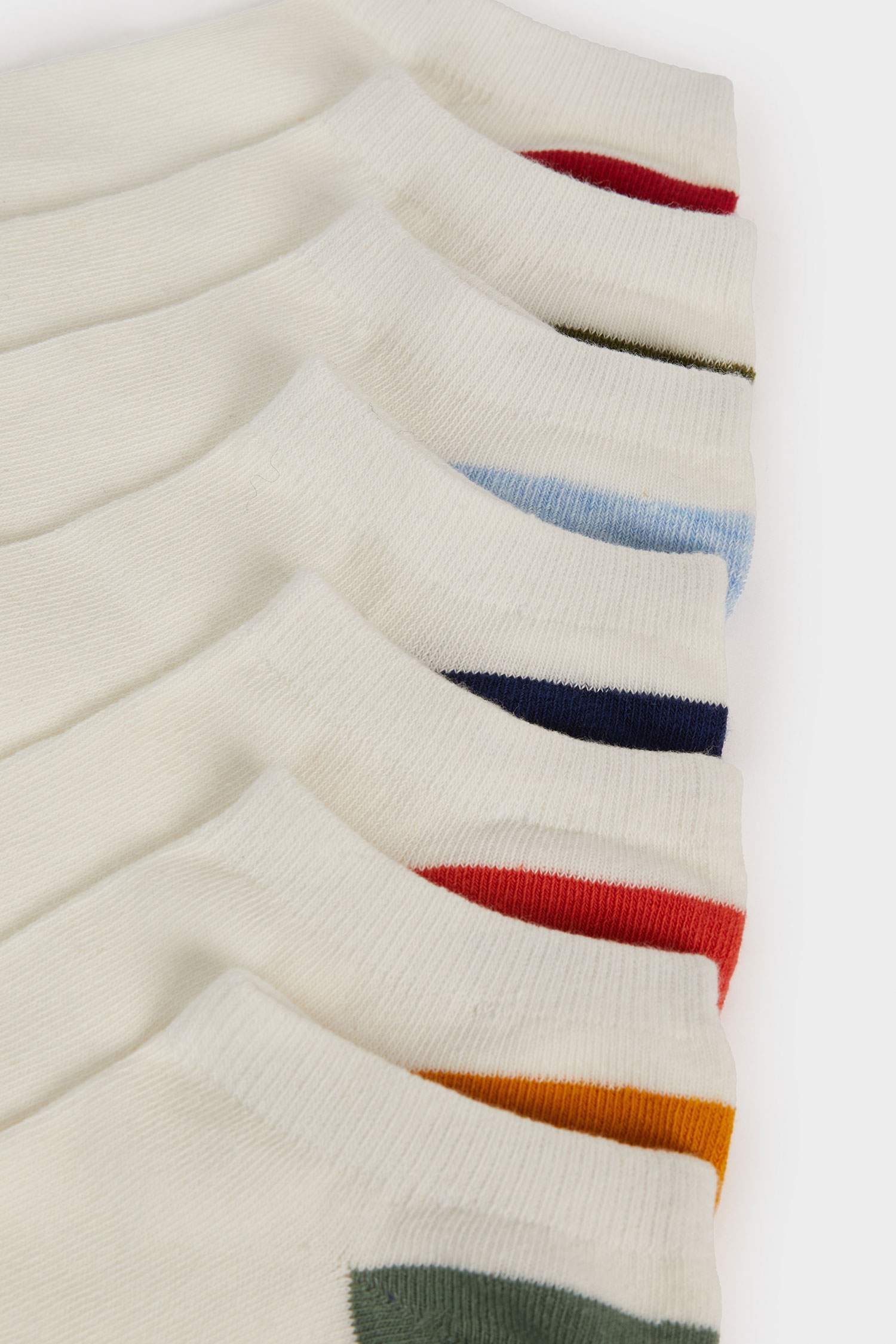 Erkek 7'li Pamuklu Patik Çorap