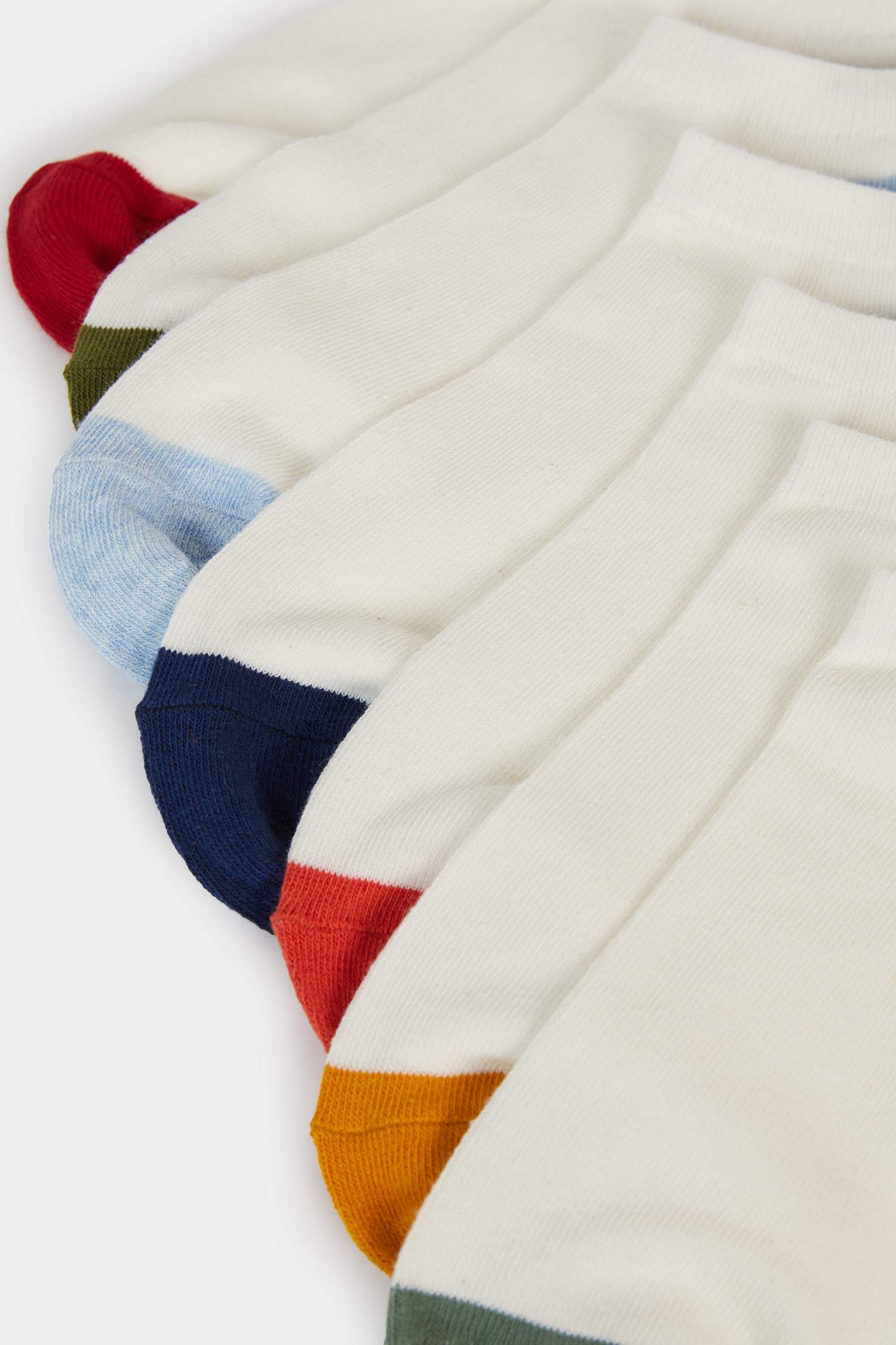 Erkek 7'li Pamuklu Patik Çorap