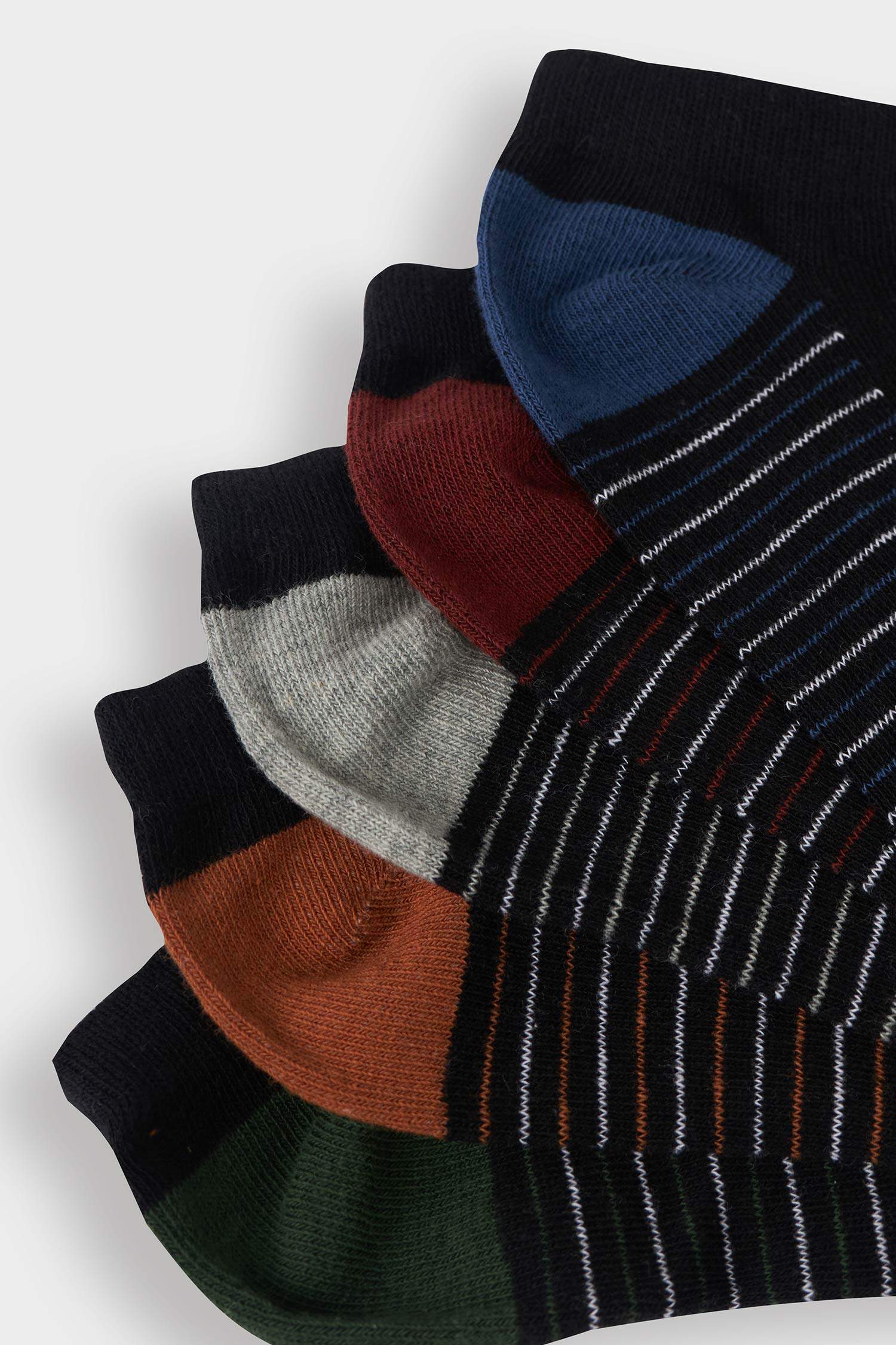 Erkek 5'li Pamuklu Patik Çorap