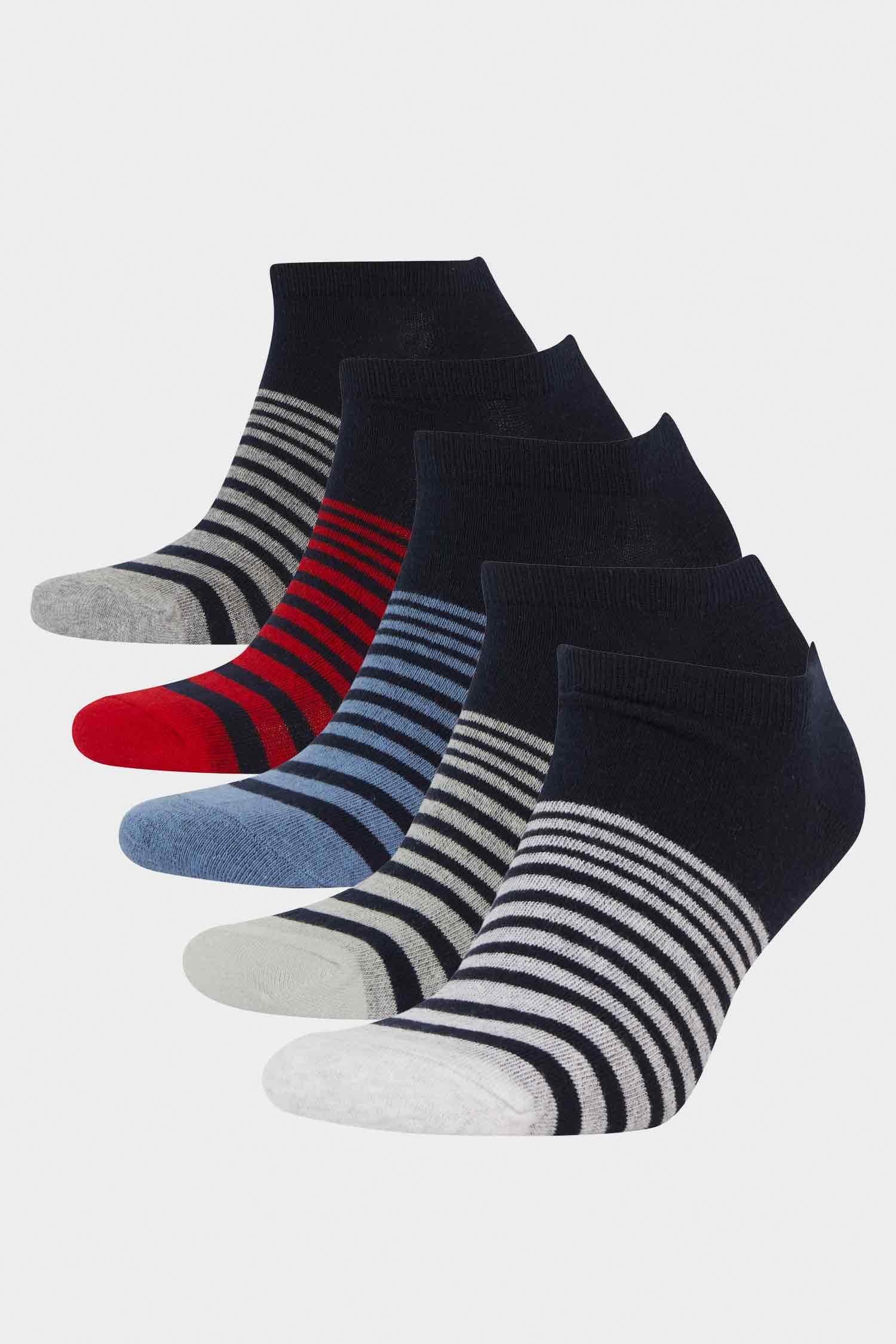 Man 5 Piece Short Cotton Socks