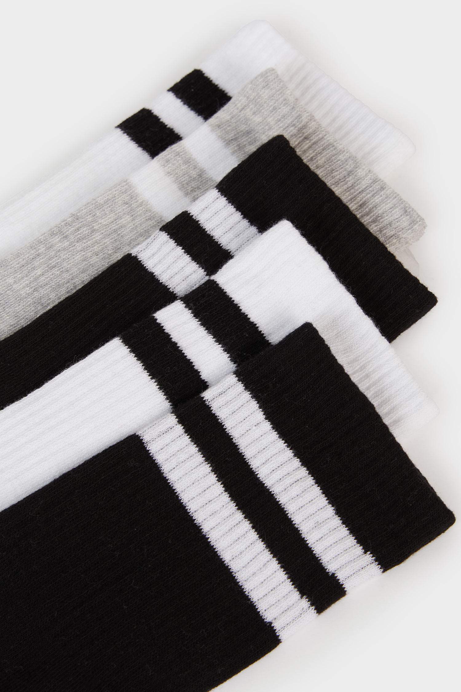 Erkek Rahat Lastikli 5'li Pamuklu Uzun Çorap