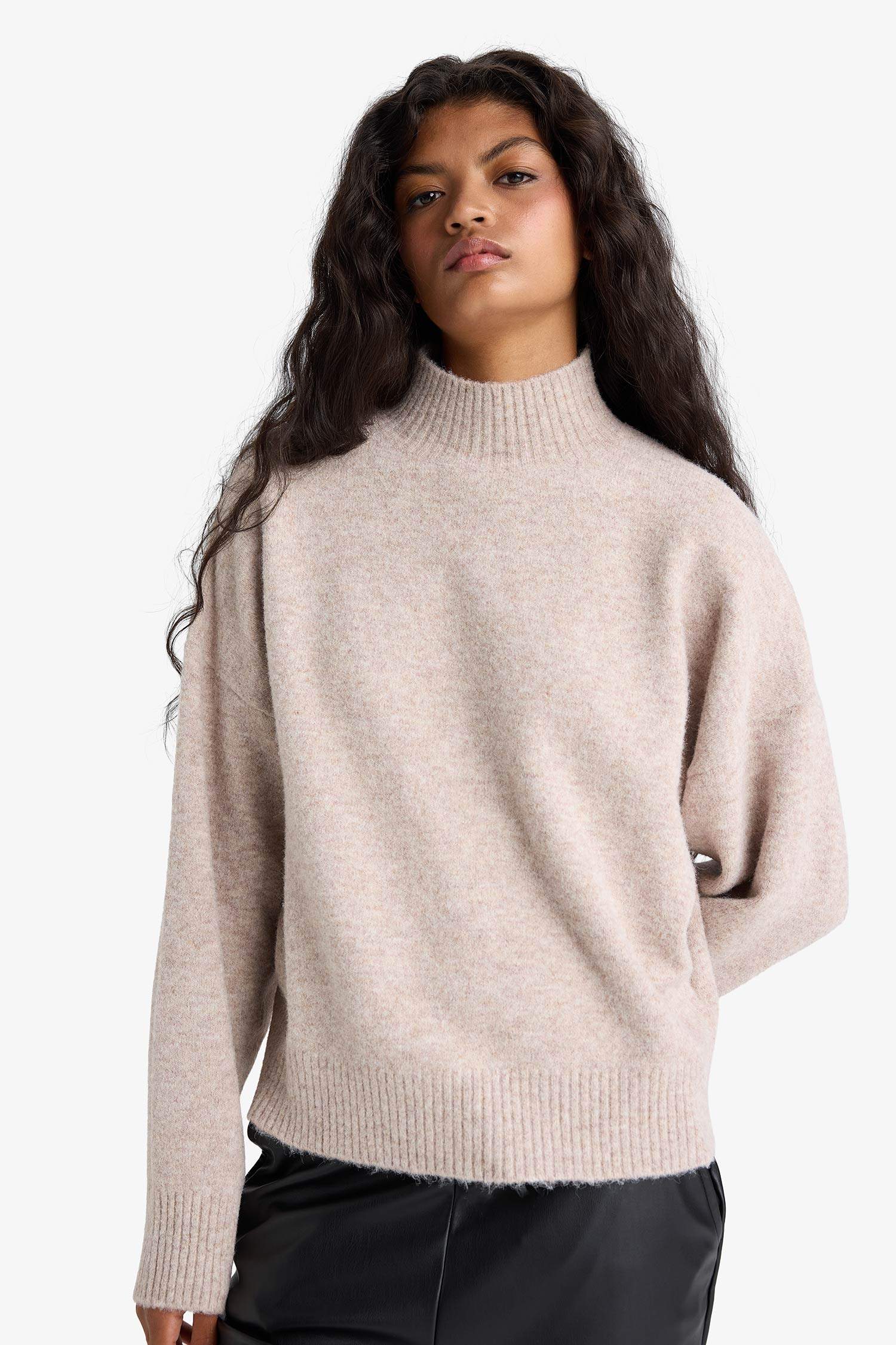 Relax Fit Half Turtleneck Knitwear Pullover