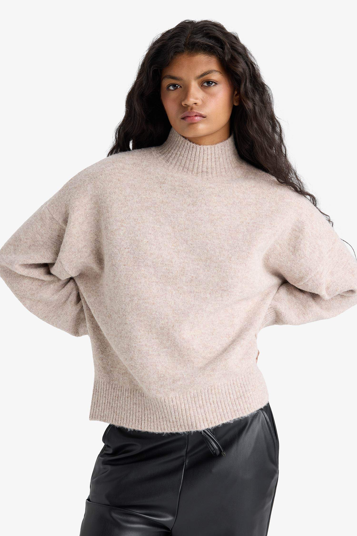 Relax Fit Half Turtleneck Knitwear Pullover