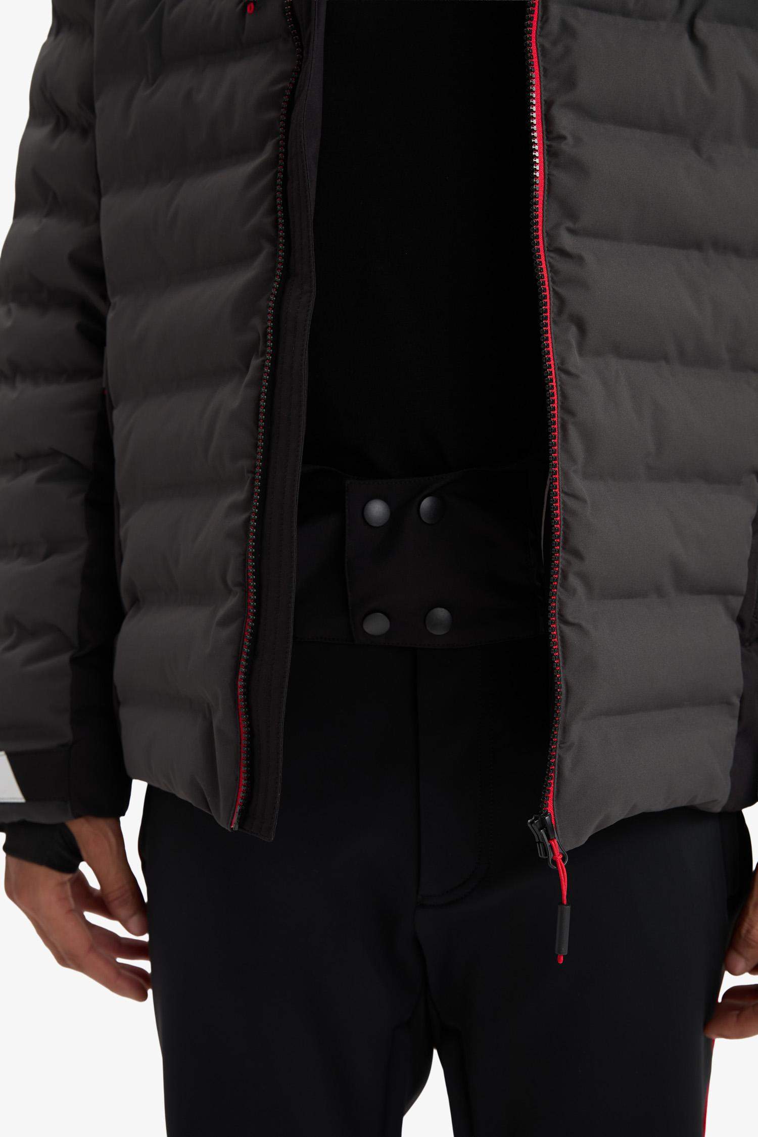 Su İtici Regular Fit Kapüşonlu Fermuarlı Rüzgar Geçirmez Kayak Montu