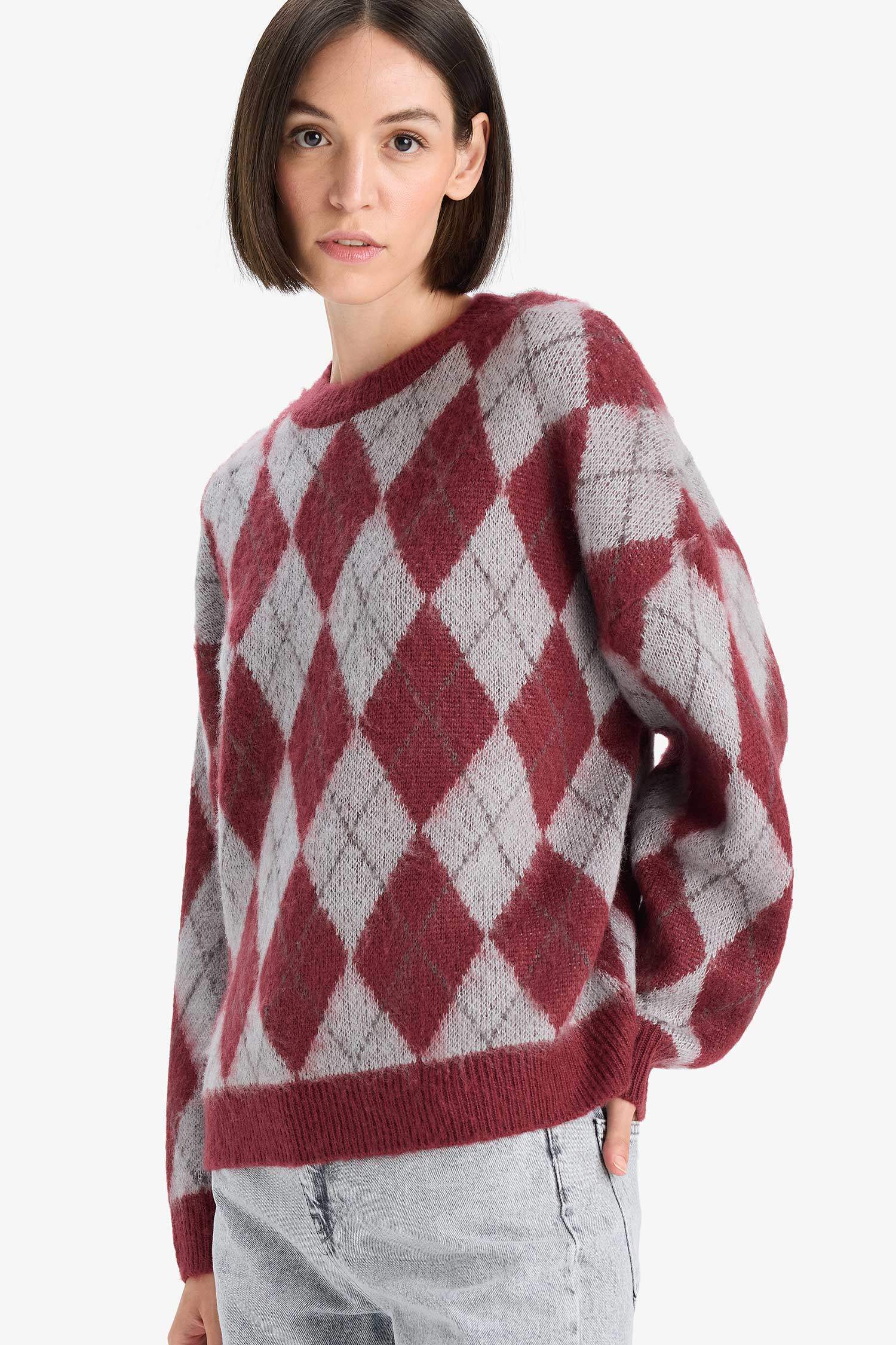 Relax Fit Crew Neck Knitwear Pullover