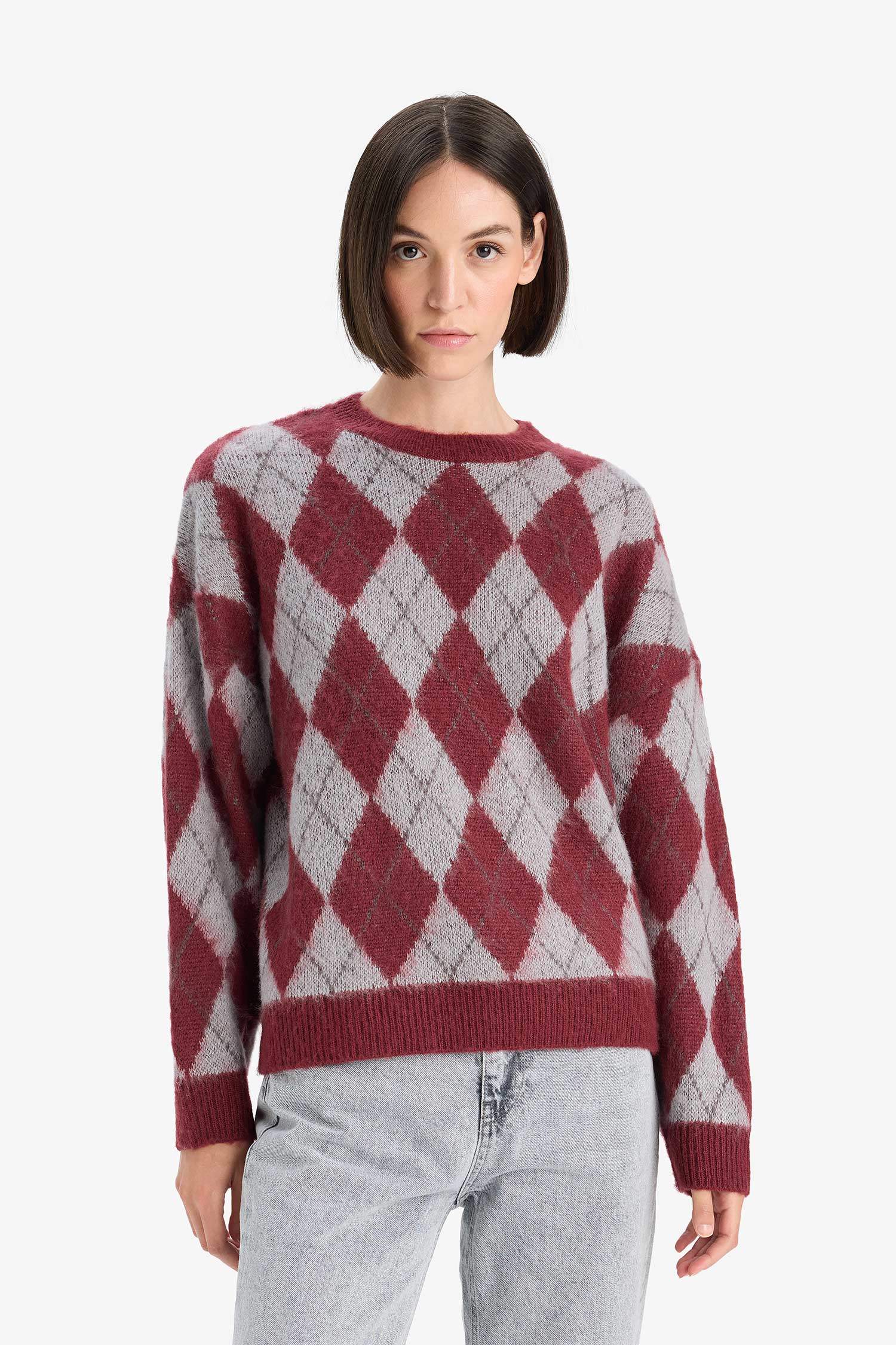 Relax Fit Crew Neck Knitwear Pullover