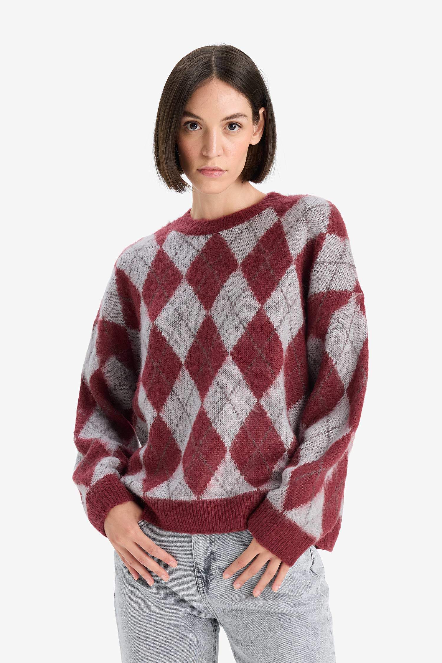 Relax Fit Crew Neck Knitwear Pullover