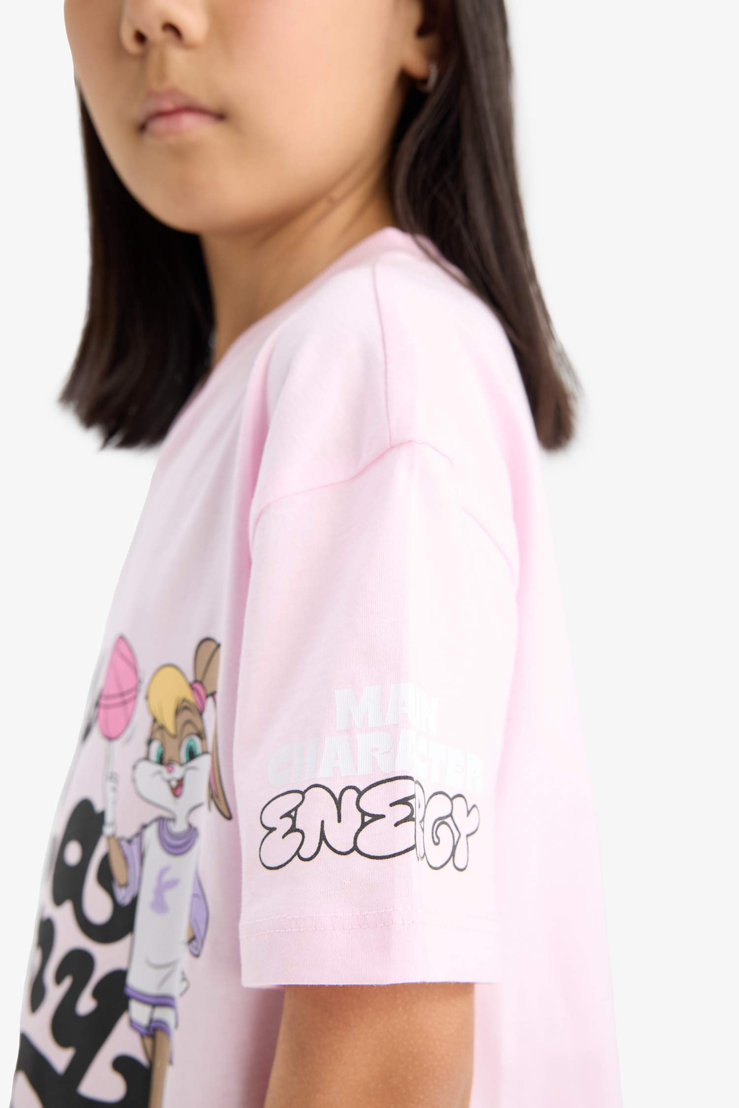 Girl Looney Tunes Relax Fit V Neck T-Shirt