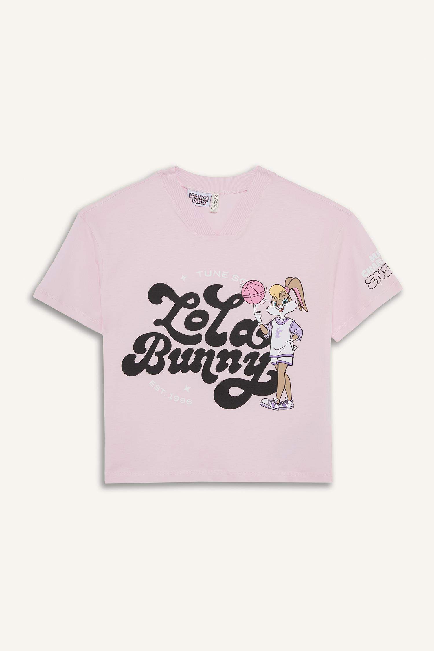 Girl Looney Tunes Relax Fit V Neck T-Shirt