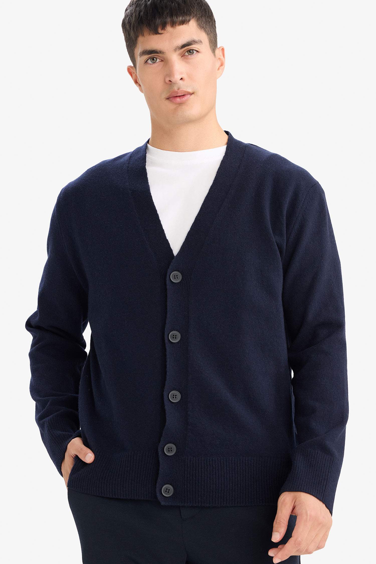 Relax Fit V-Neck Knitwear Cardigan