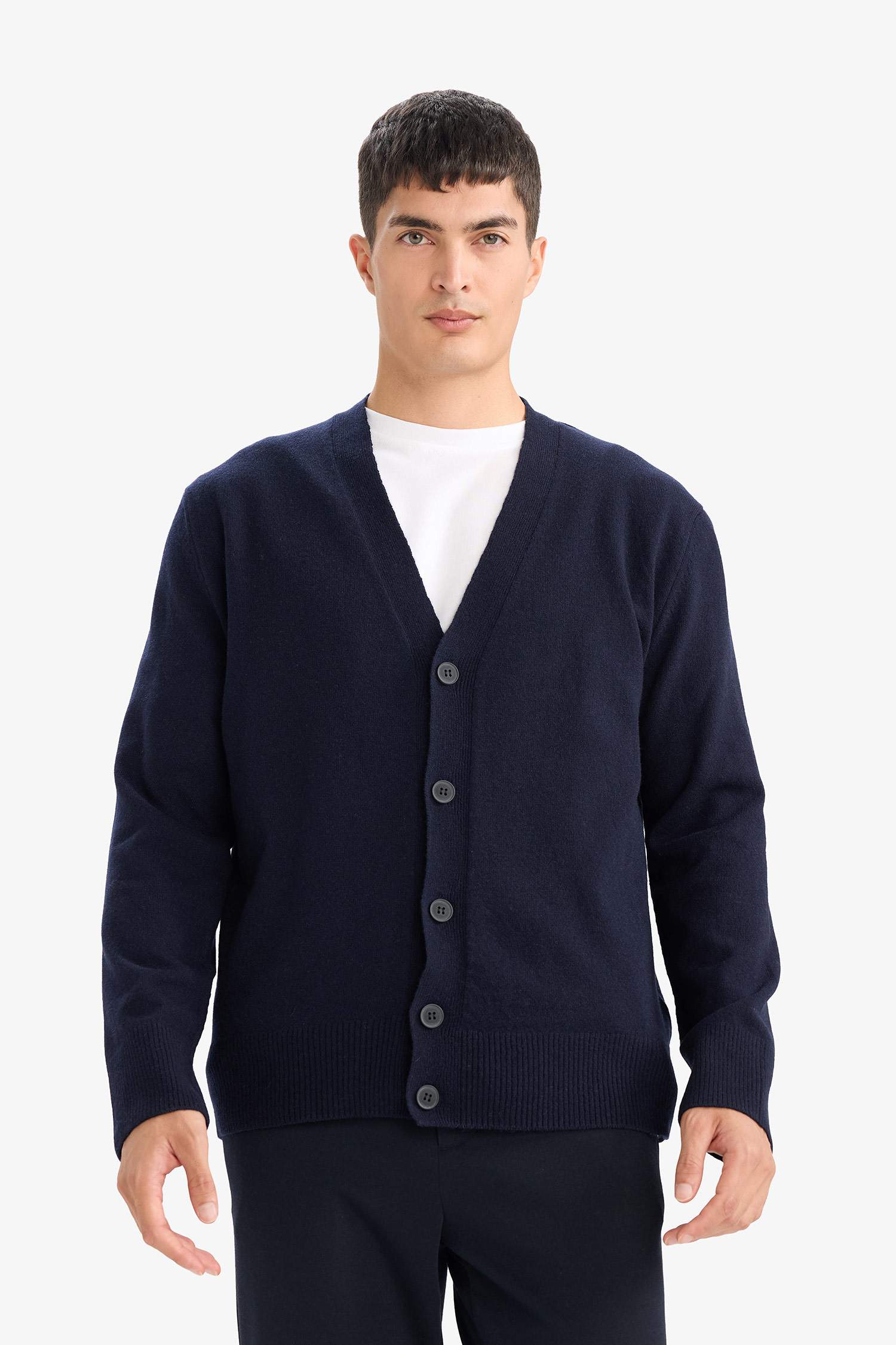 Relax Fit V-Neck Knitwear Cardigan