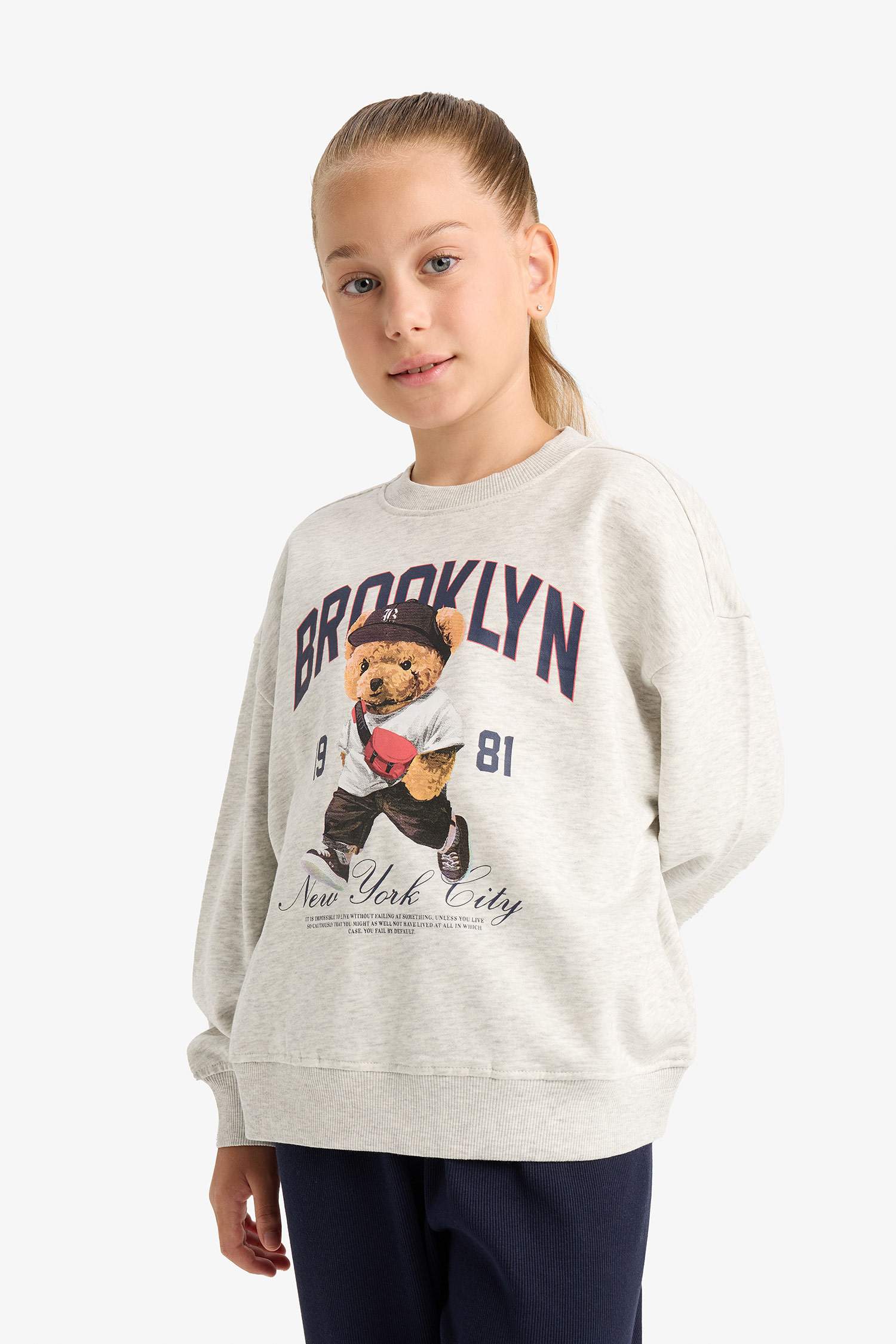 Girl Printed Sweatshirt and Trousers 2 Piece Set