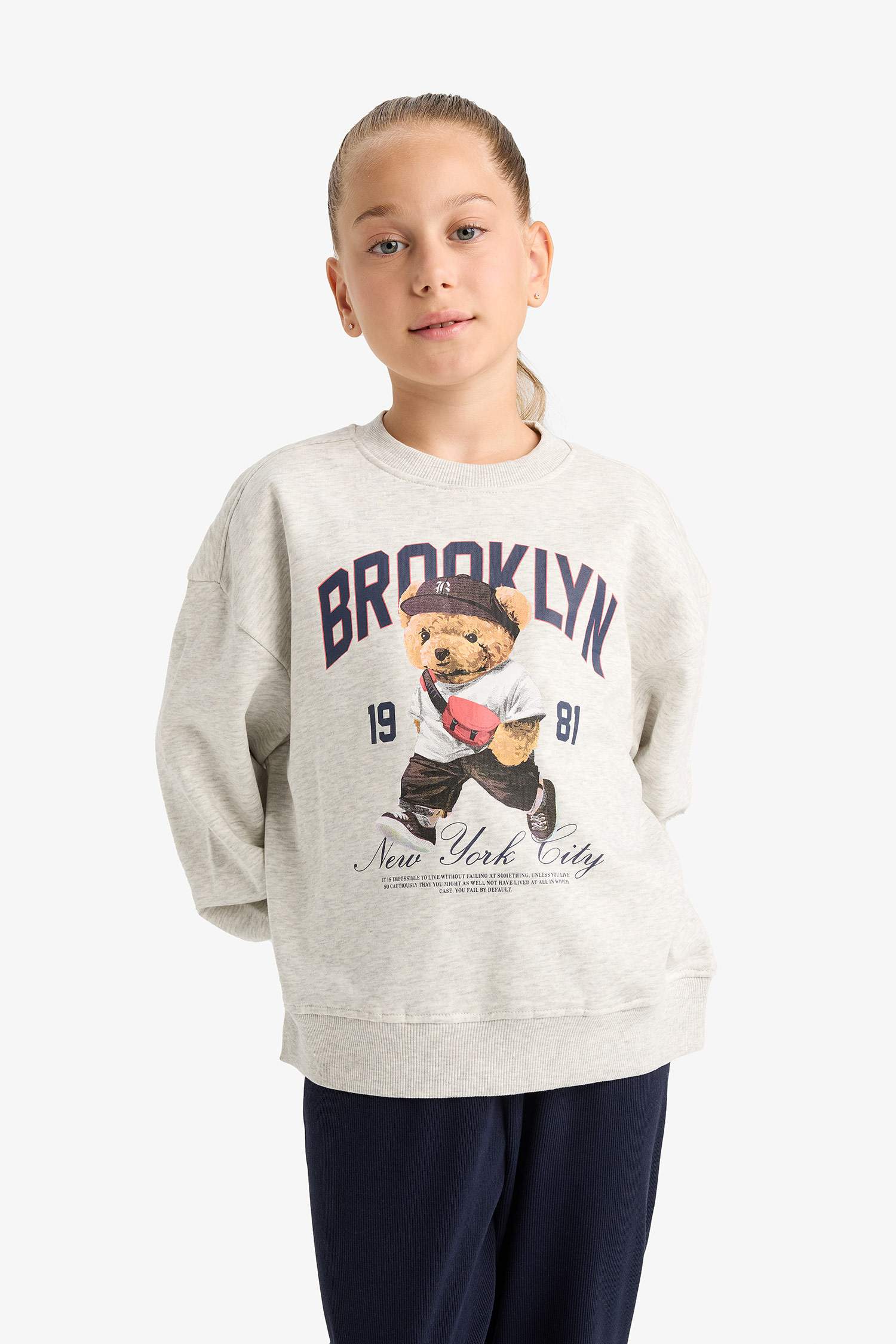 Girl Printed Sweatshirt and Trousers 2 Piece Set