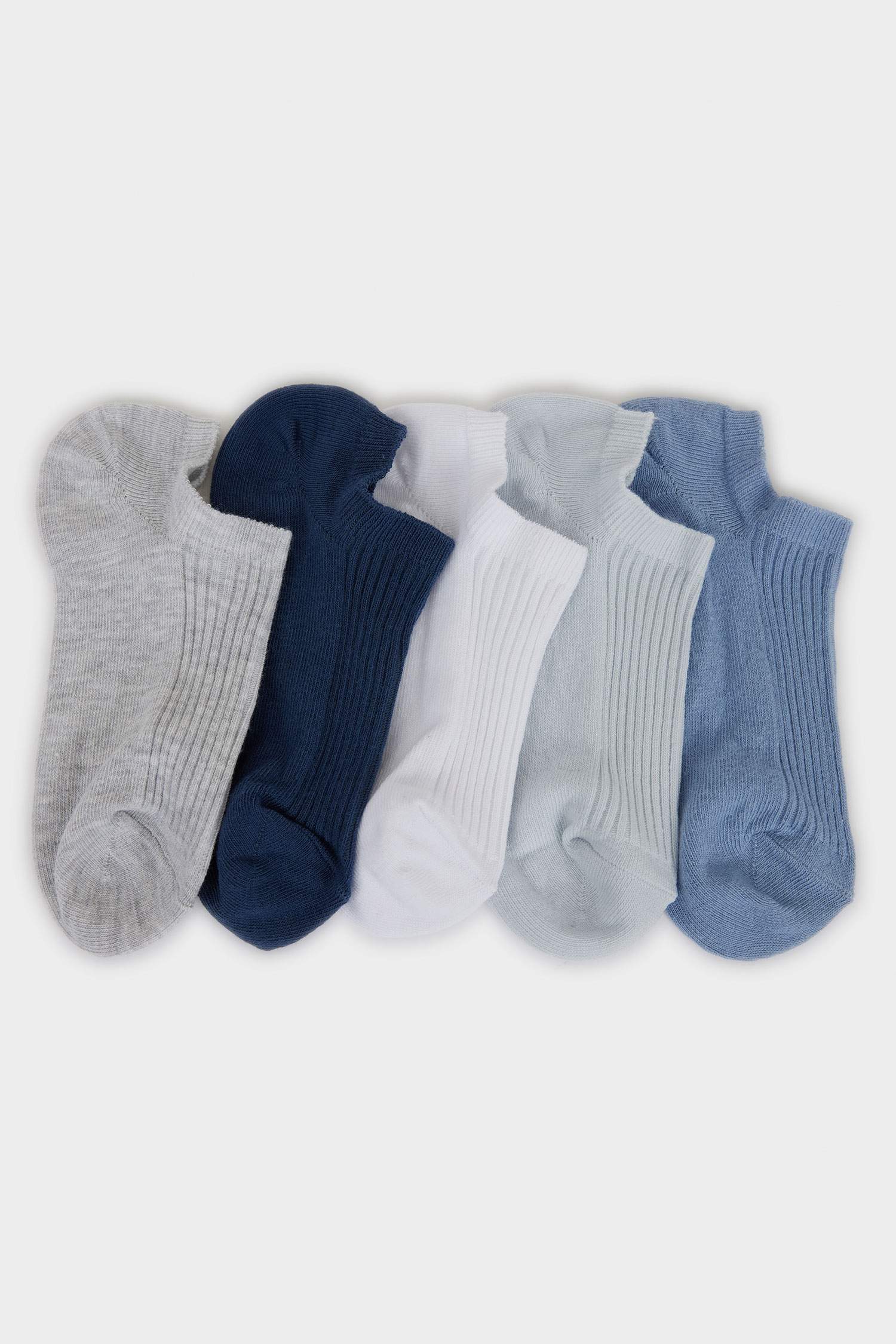 جوارب سنيكرز قطن نسائي - 5 قطع