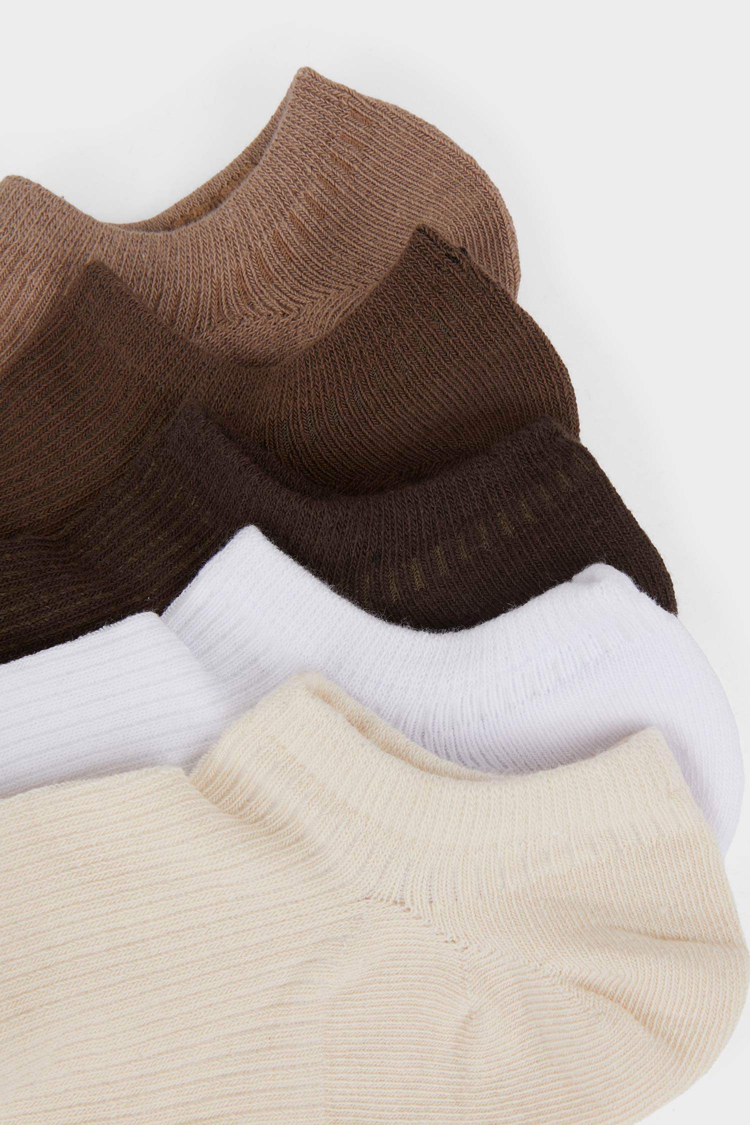 Lot de 5 Chaussettes sneaker en coton pour femme