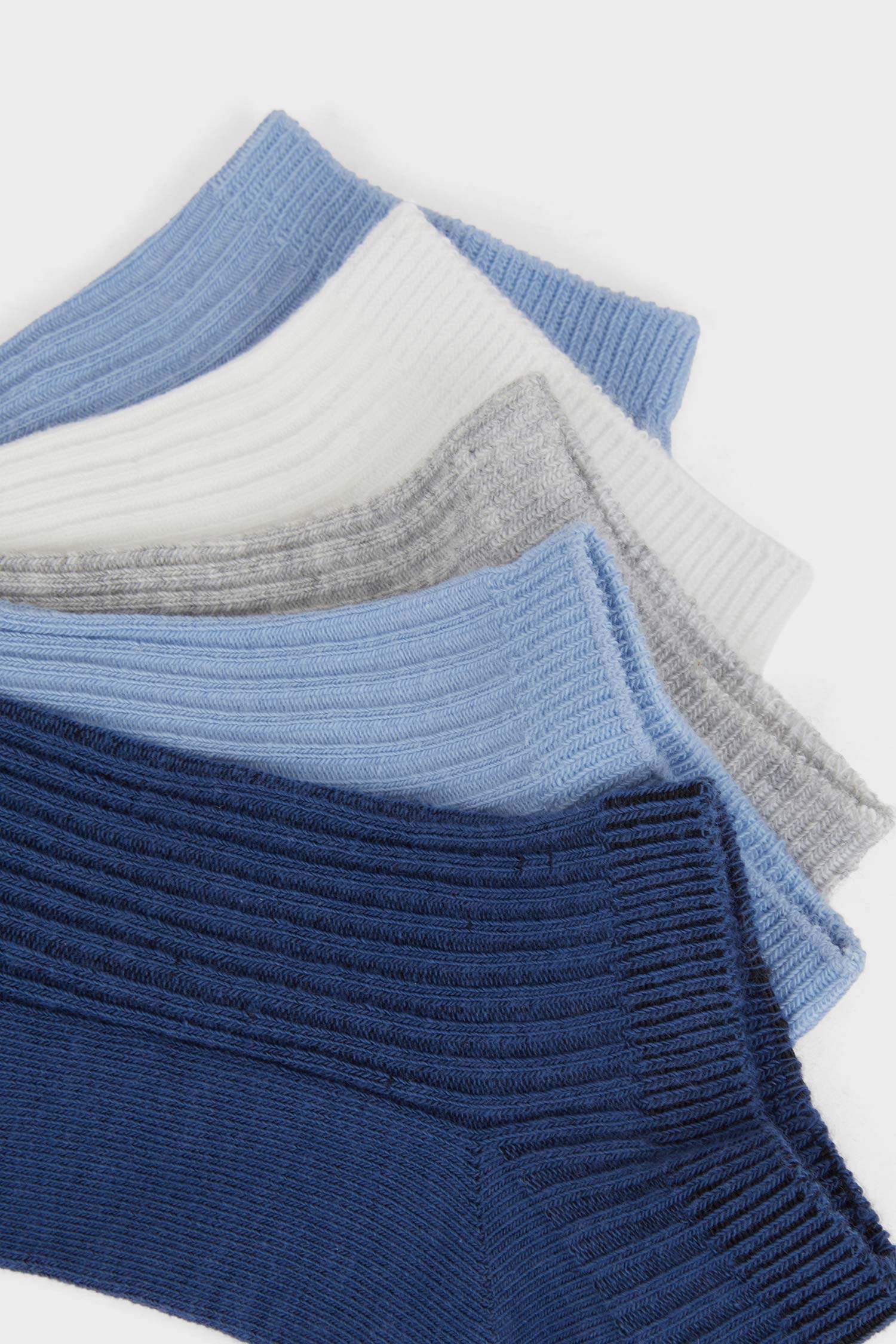 Kadın Rahat Lastikli 5'li Pamuklu Patik Çorap