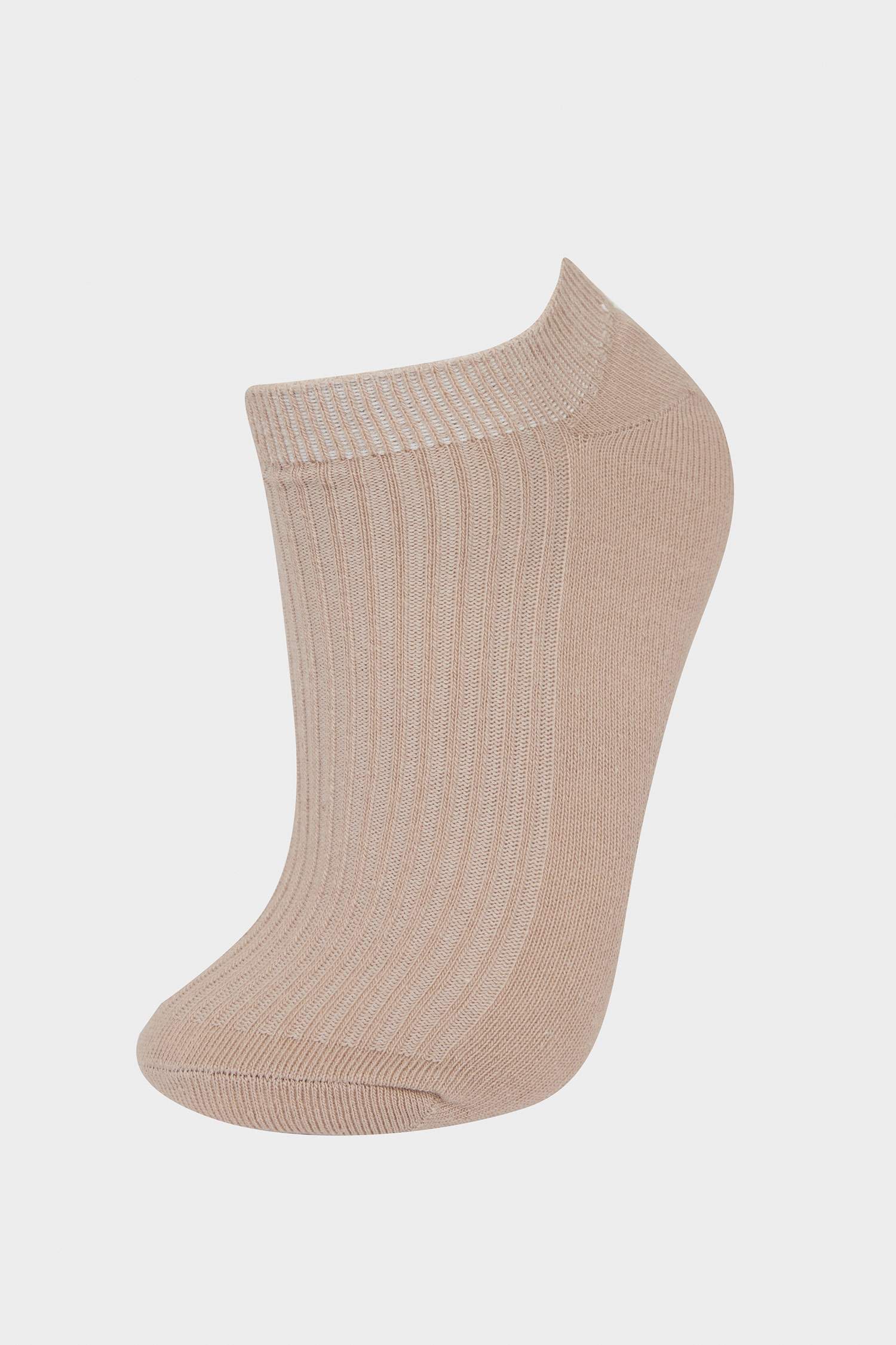 Kadın Rahat Lastikli 5'li Pamuklu Patik Çorap