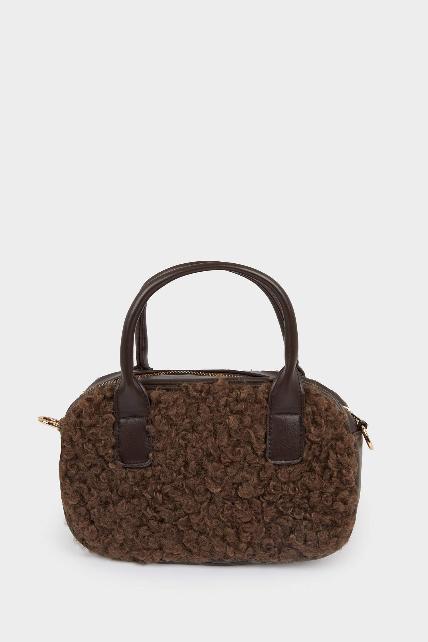 Kadın Pelüş Detaylı Suni Deri Çapraz Çanta