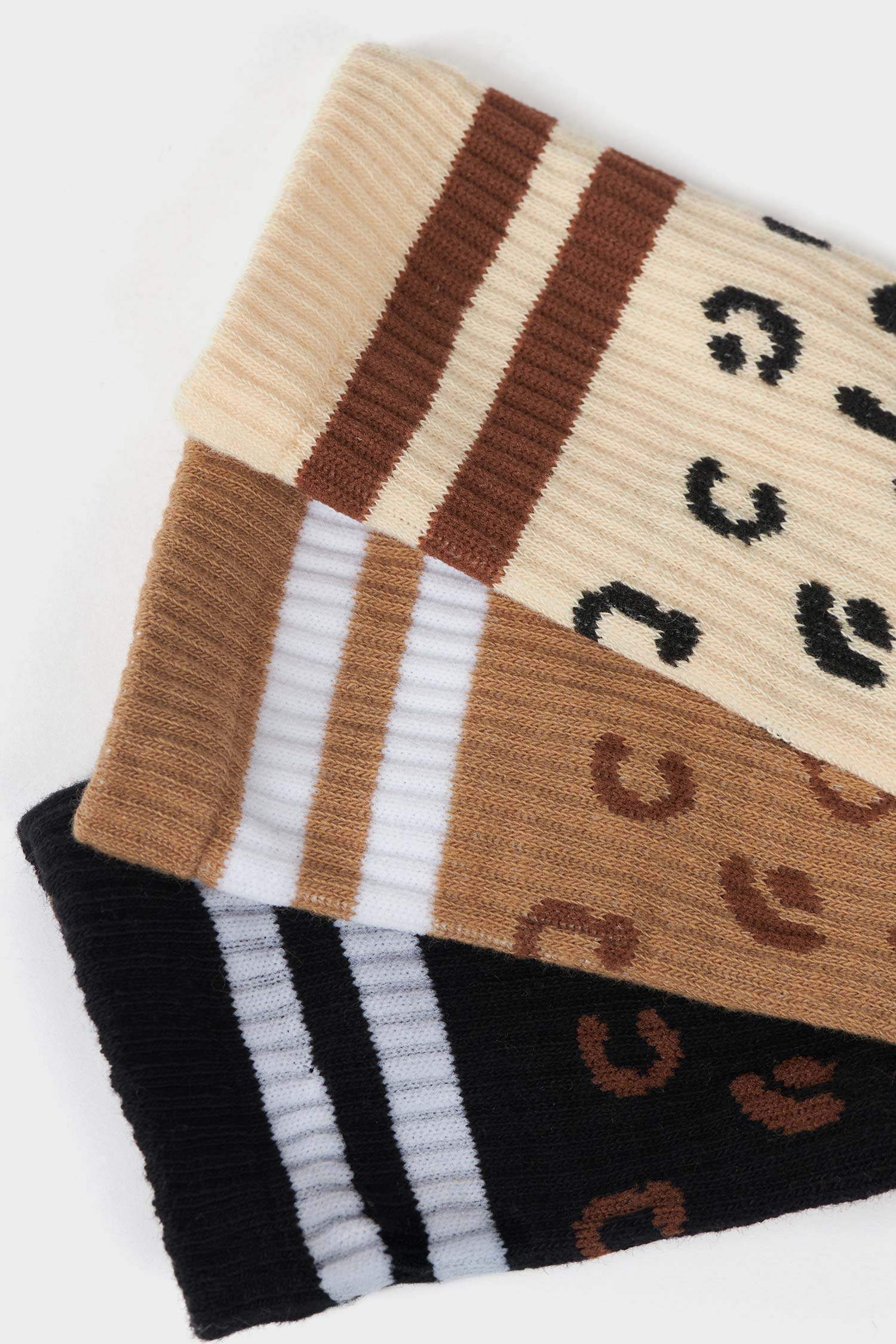Lot de 3 Chaussettes longues en coton pour femme