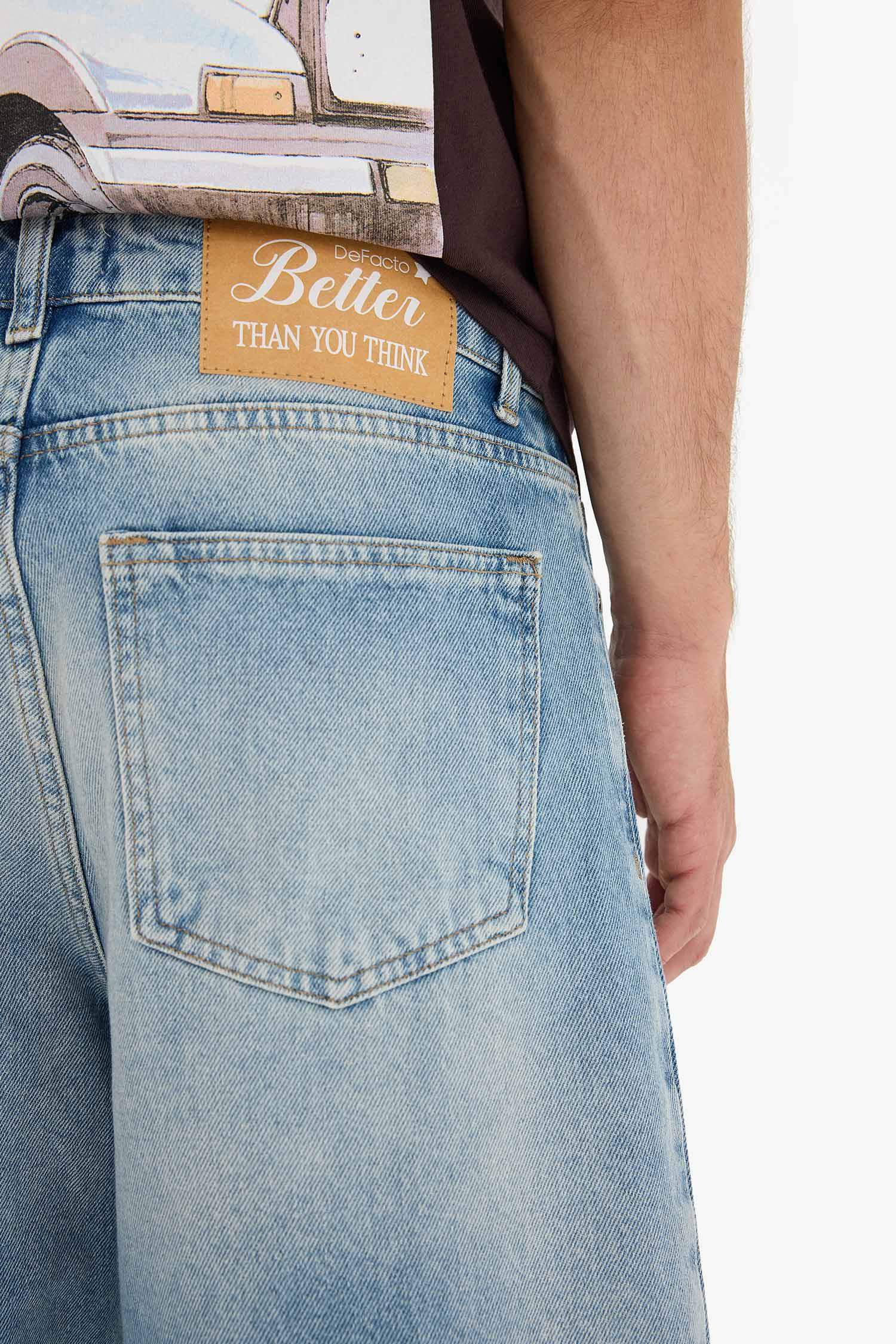 شورت برمودا قطن قصة مستقيمة