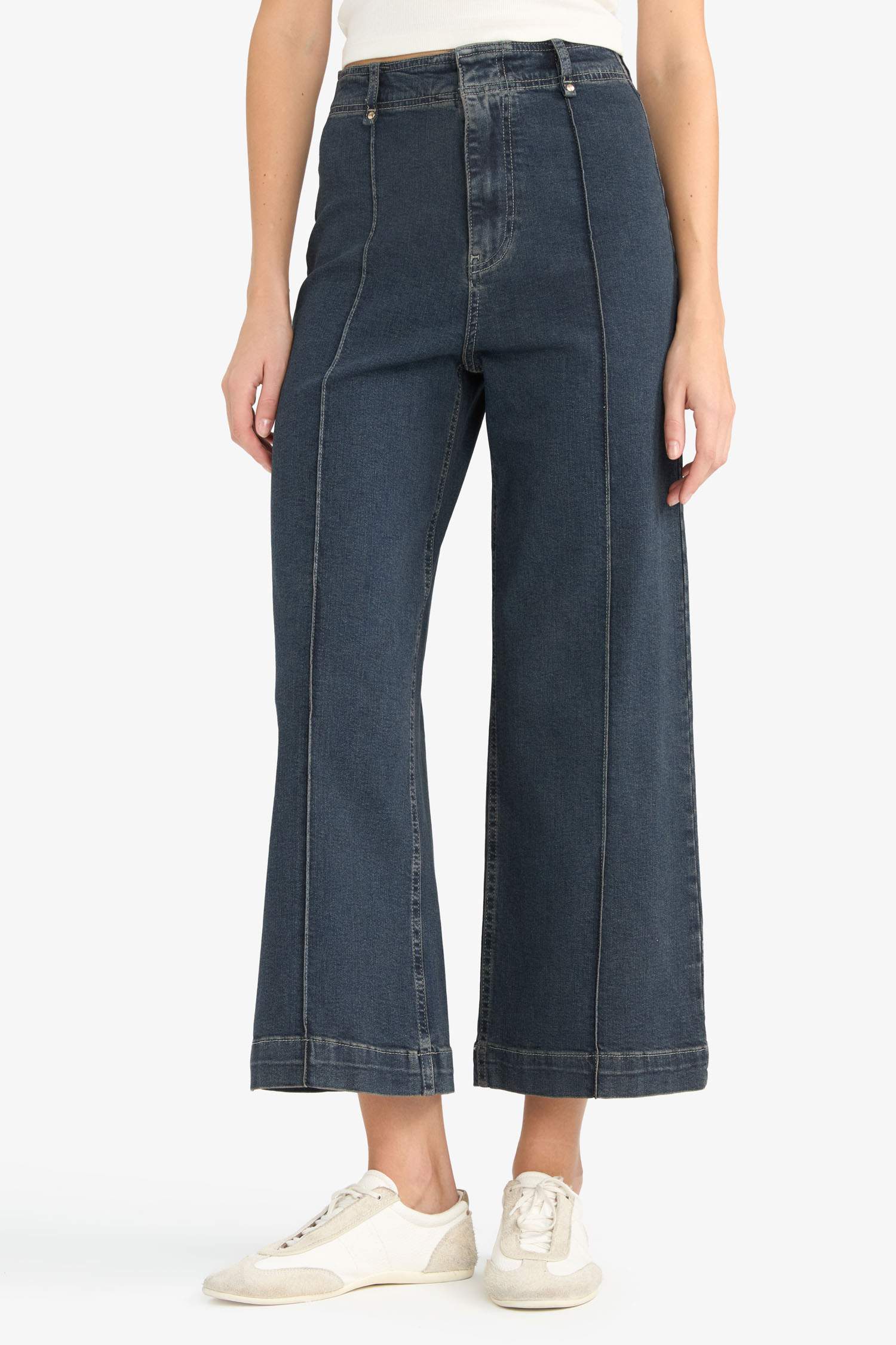 Culotte Fit Denim Trousers