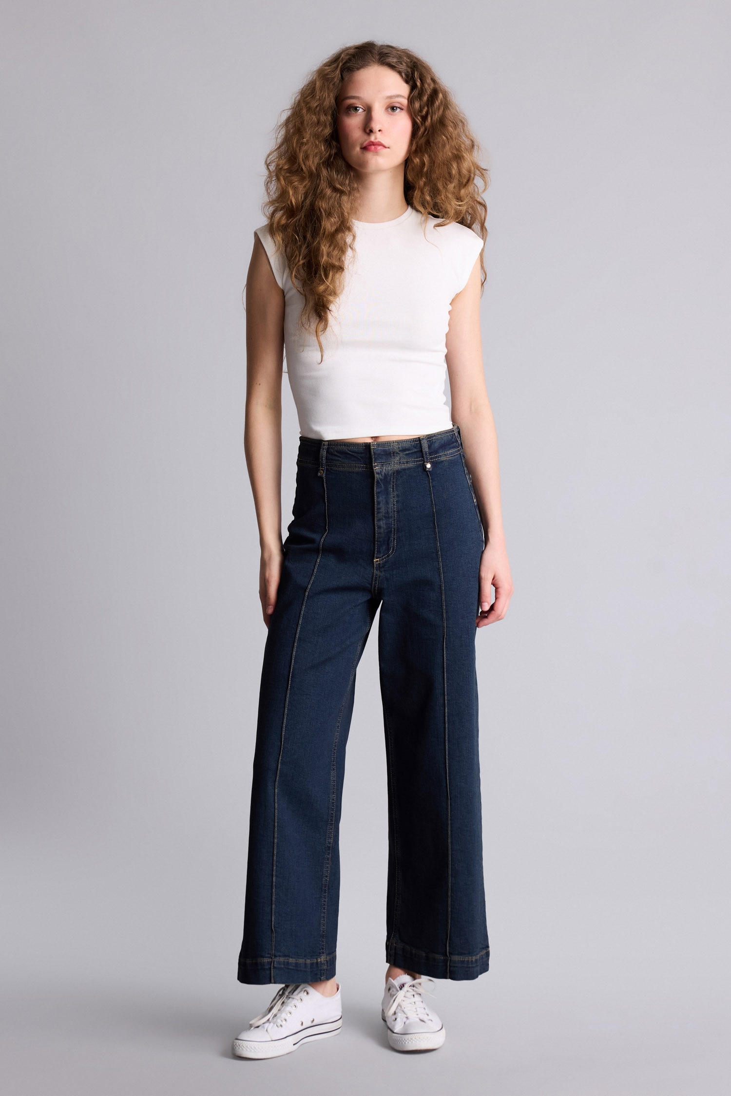 DeFacto Culotte Yüksek Bel Jean Pantolon