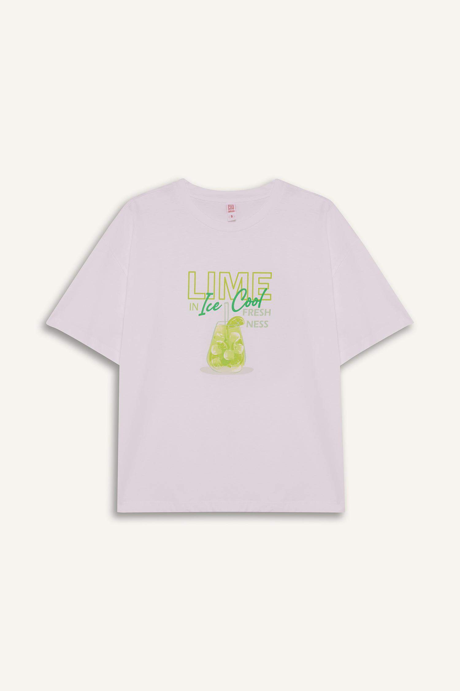 سيت بجامة قصة عادية شورت وتيشيرت - قطعتين