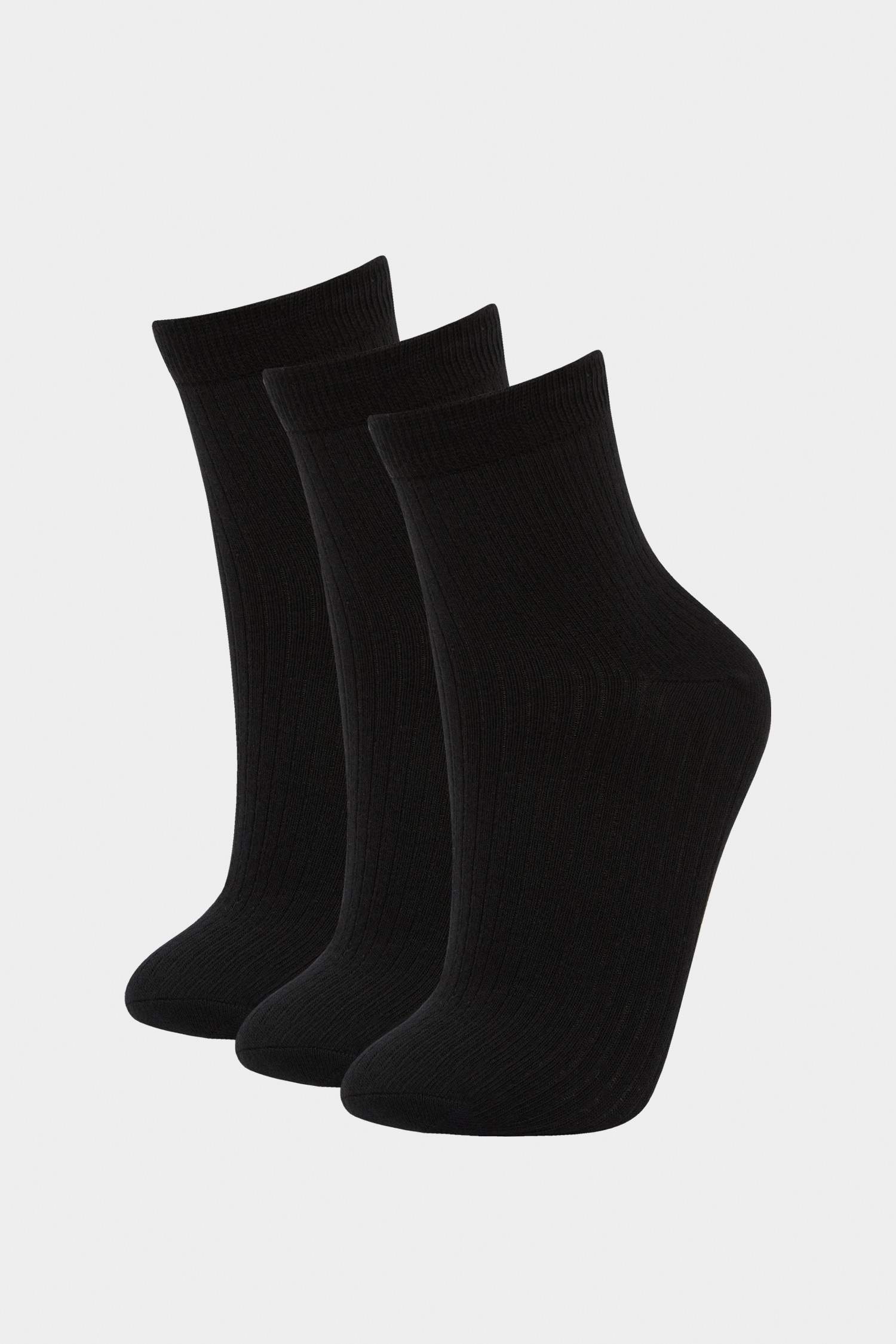 Woman 3 Piece Cotton Ankle Socks