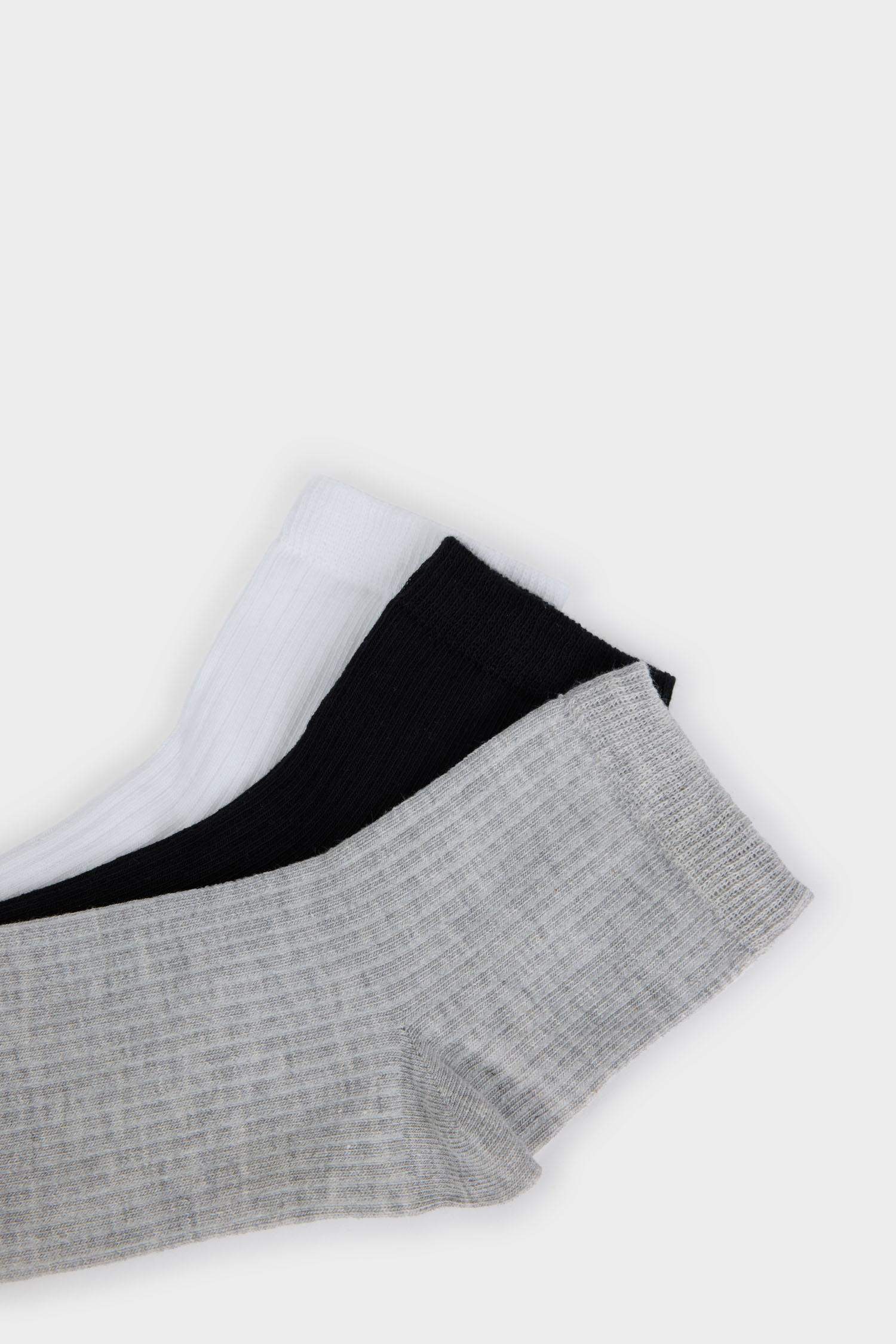 Woman 3 Piece Cotton Ankle Socks