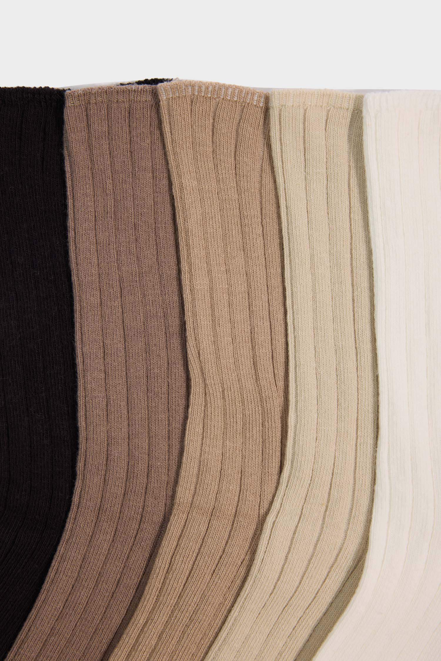 Kadın 5'li Pamuklu Uzun Çorap