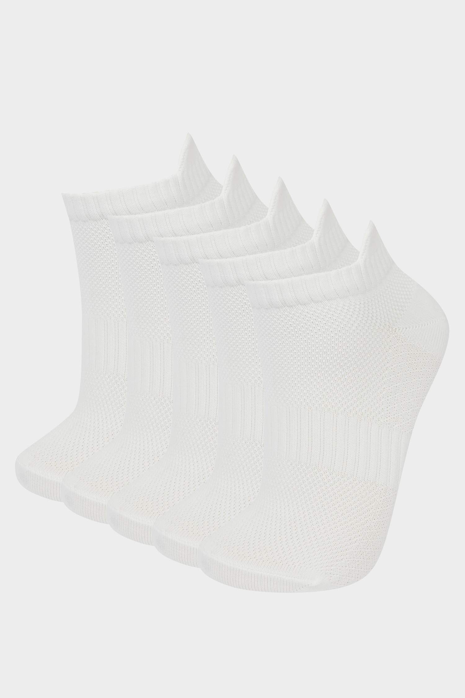 جوارب نسائي رياضي قصير - 5 قطع