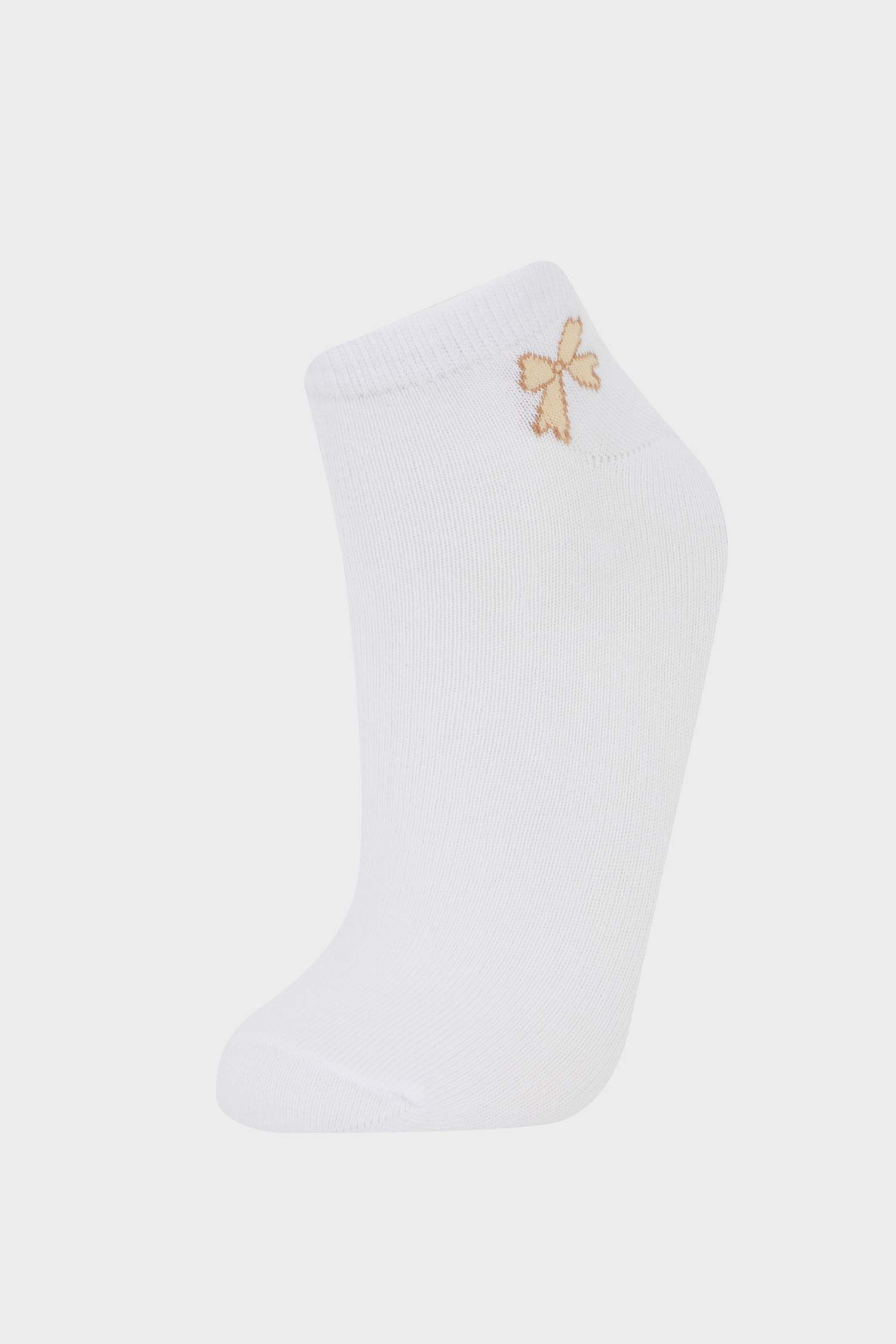 Kadın Fırfırlı 3'lü Pamuklu Patik Çorap