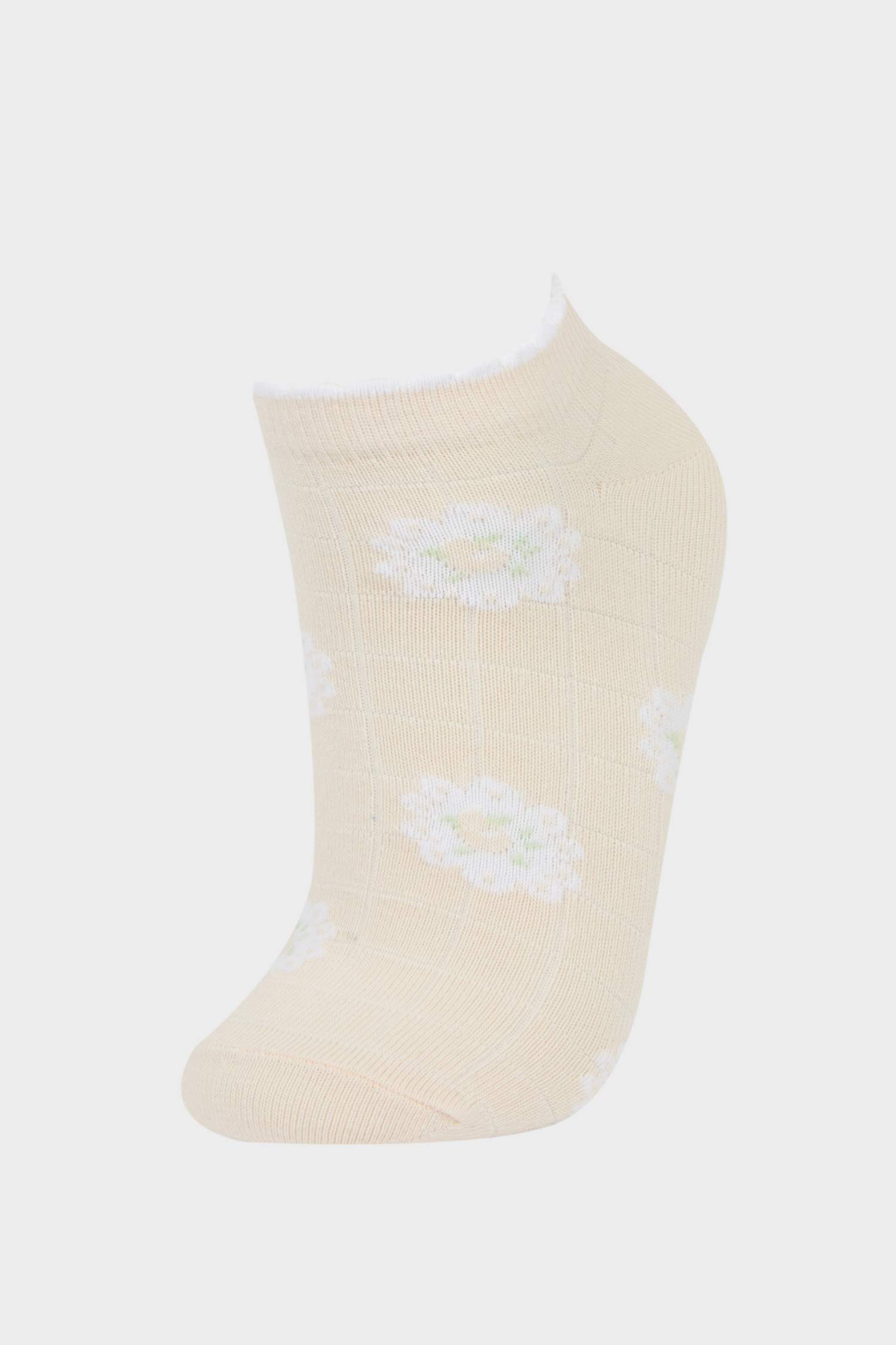 Kadın 3'lü Pamuklu Patik Çorap