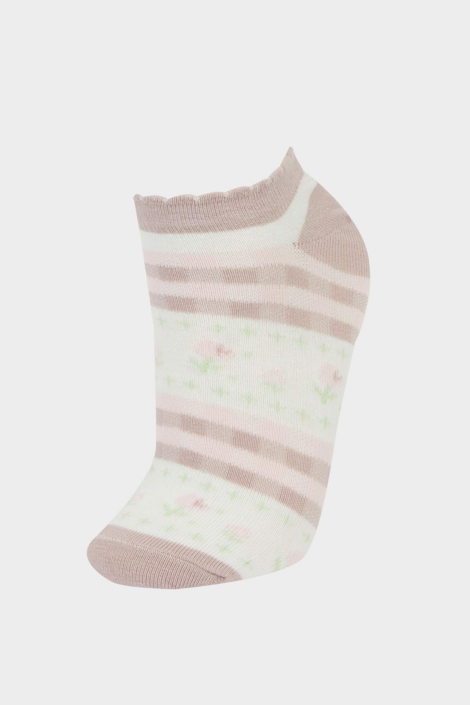 Kadın 3'lü Pamuklu Patik Çorap